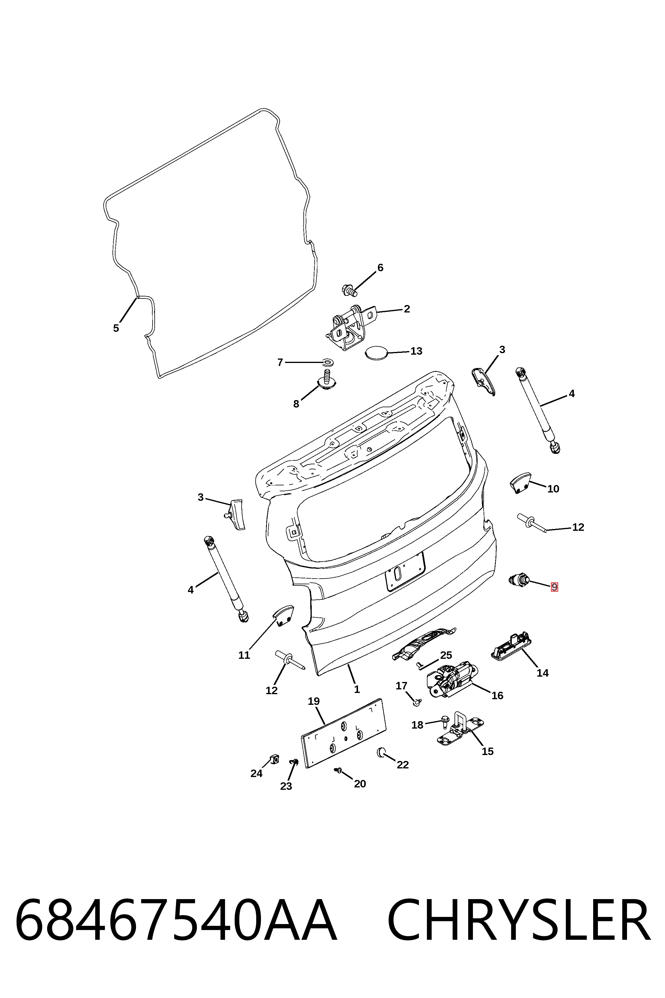 K68071989AA Fiat/Alfa/Lancia 