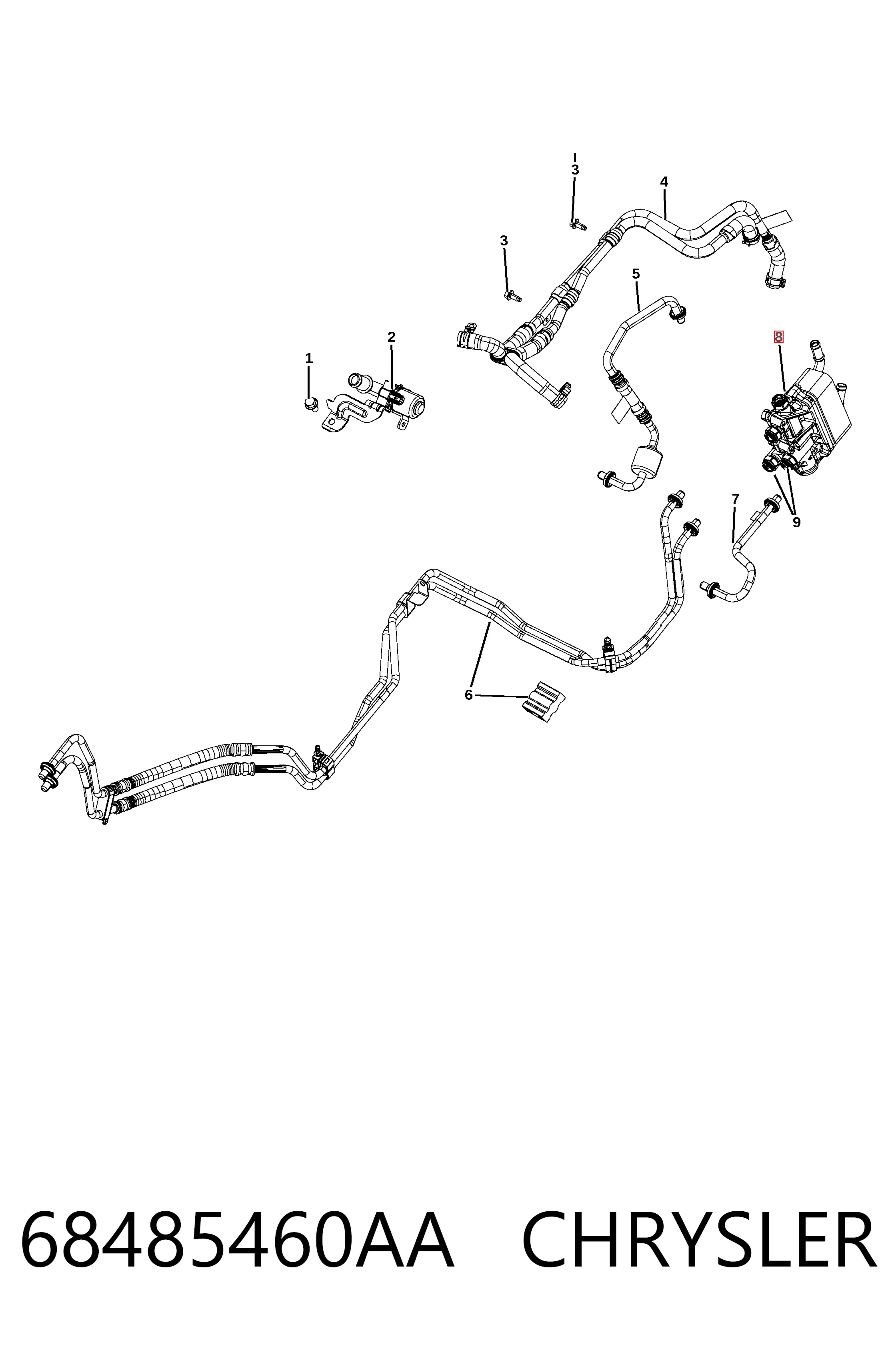  Fiat/Alfa/Lancia K68233384AB цена, от 45.99 USD