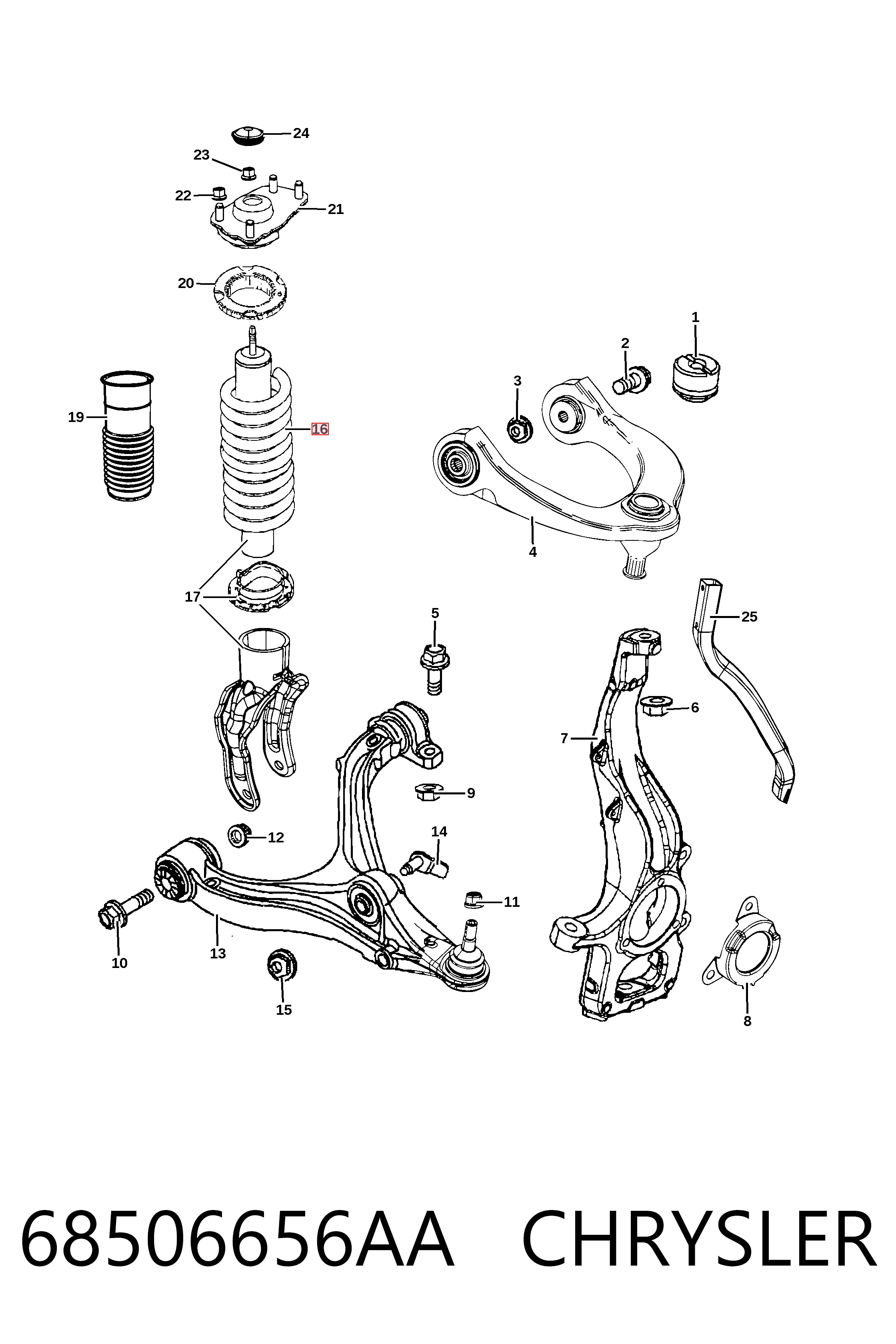 Купить K68029623AF Fiat/Alfa/Lancia 