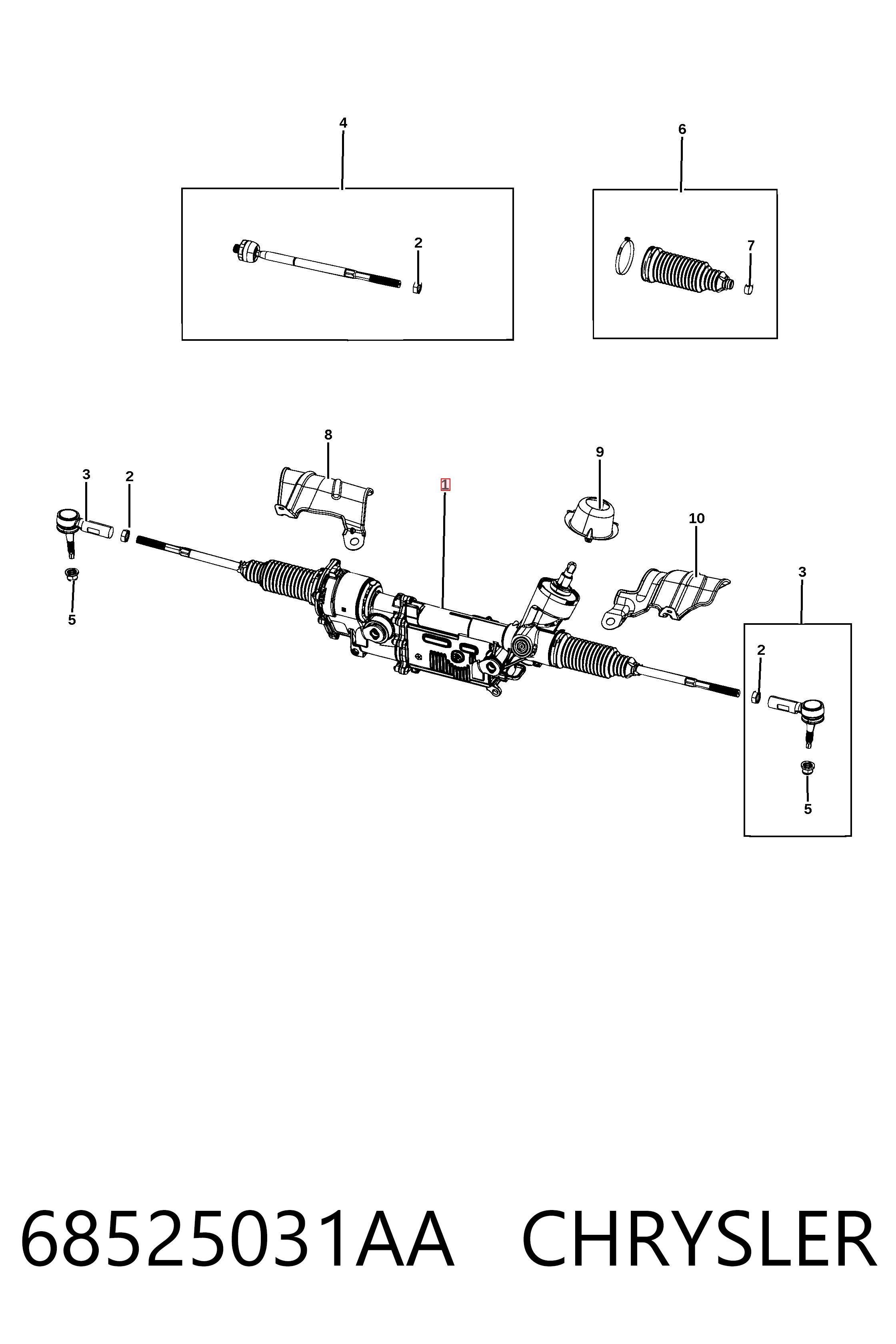 K68367622AE Fiat/Alfa/Lancia Управление рулевое в сборе