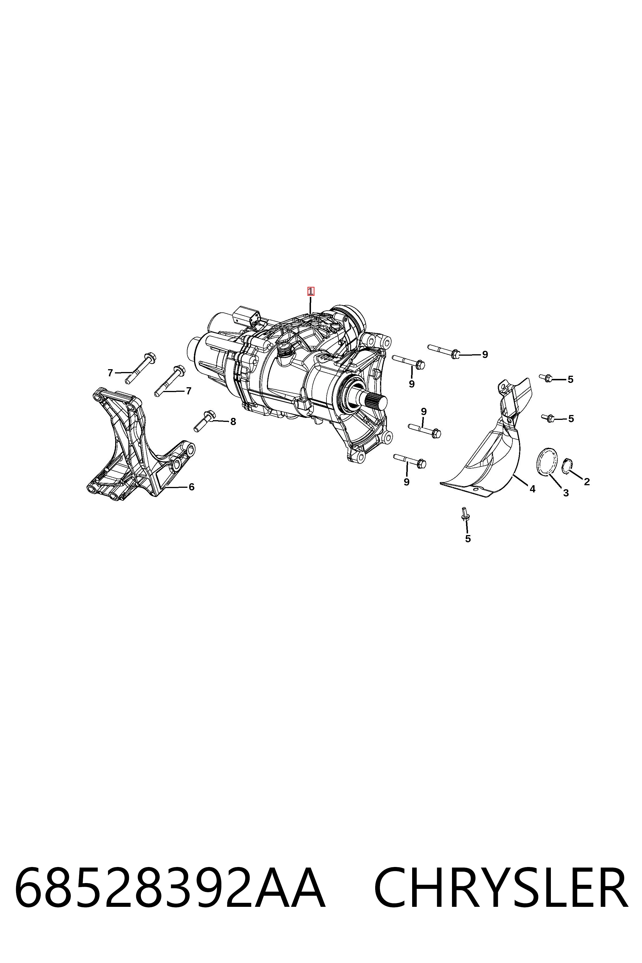 Купить K68260398AA Fiat/Alfa/Lancia Коробка раздаточная (раздатка)