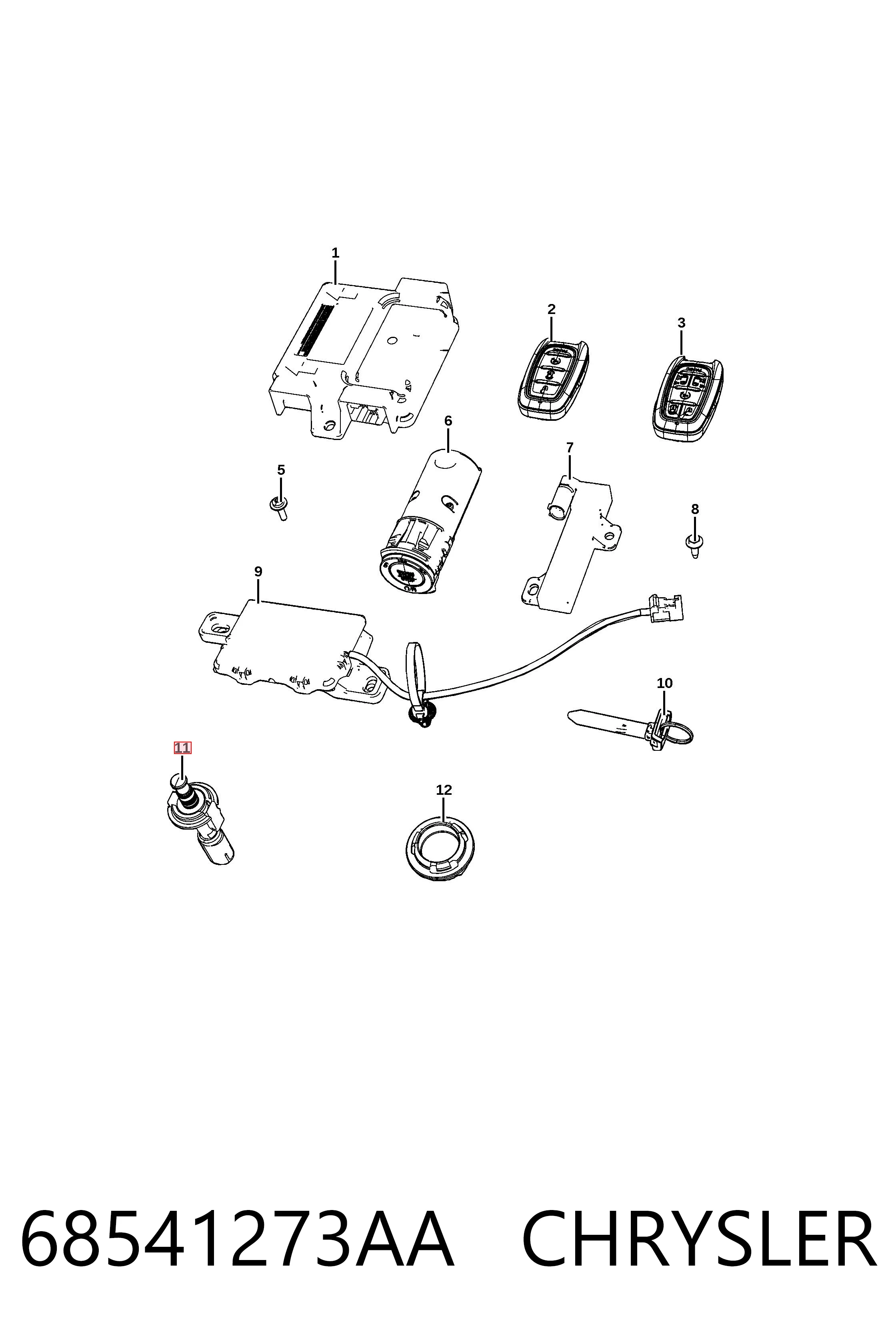 Цилиндр тормозной колесный K68541273AA Fiat/Alfa/Lancia