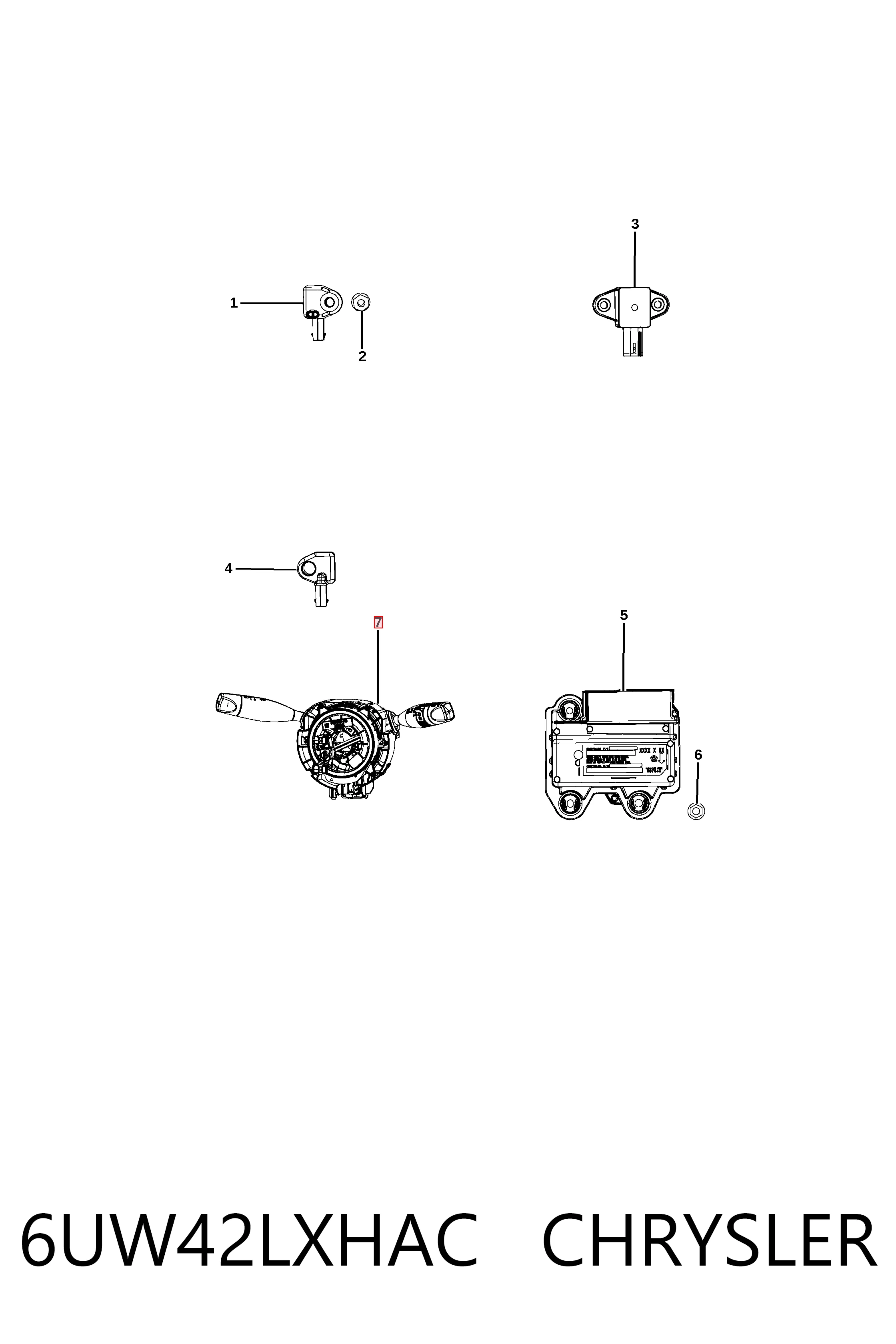 Переключатель подрулевой Fiat/Alfa/Lancia K6BZ87LXHAA
