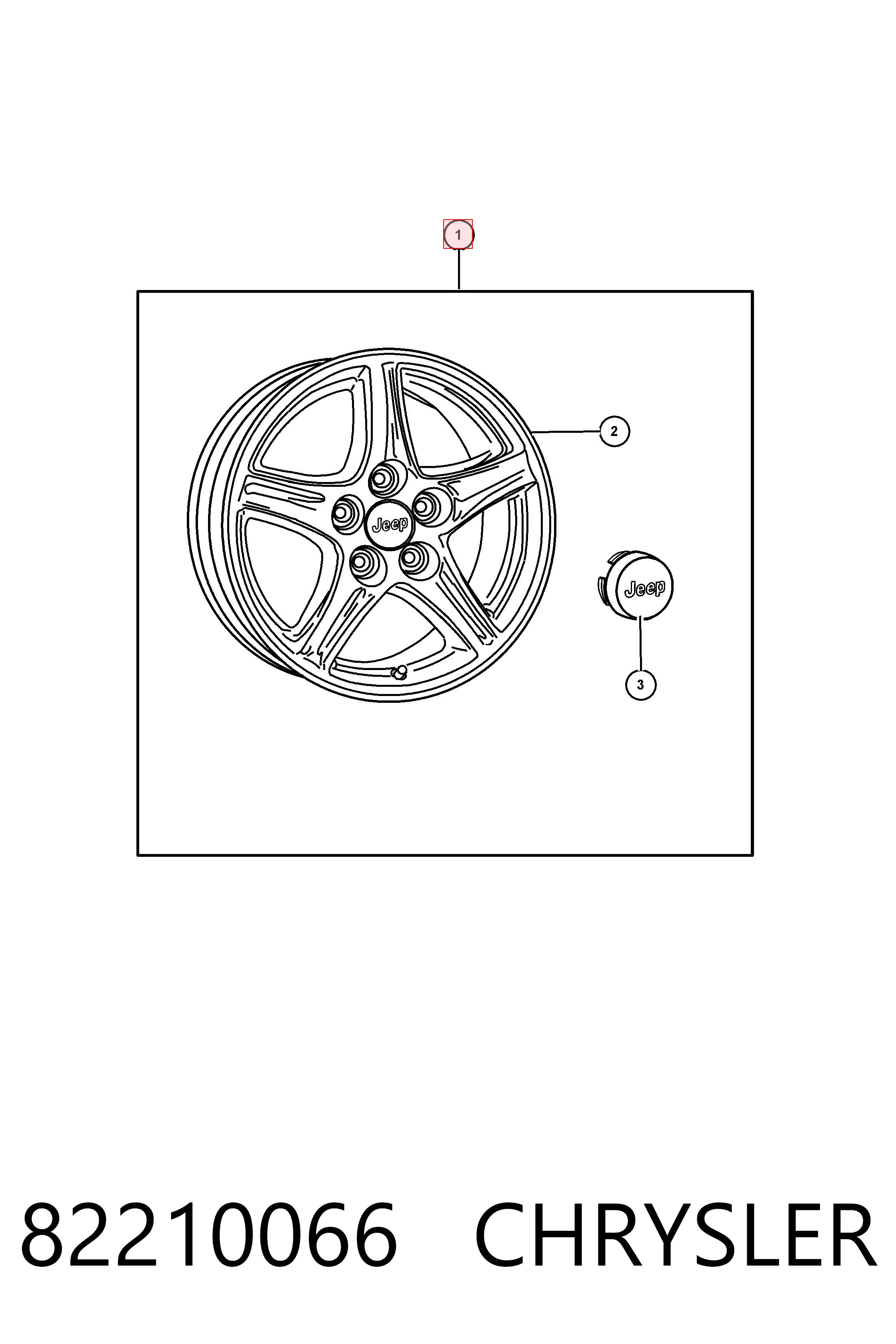 Диски колесные литые (легкосплавные, титановые) CHRYSLER 82210066