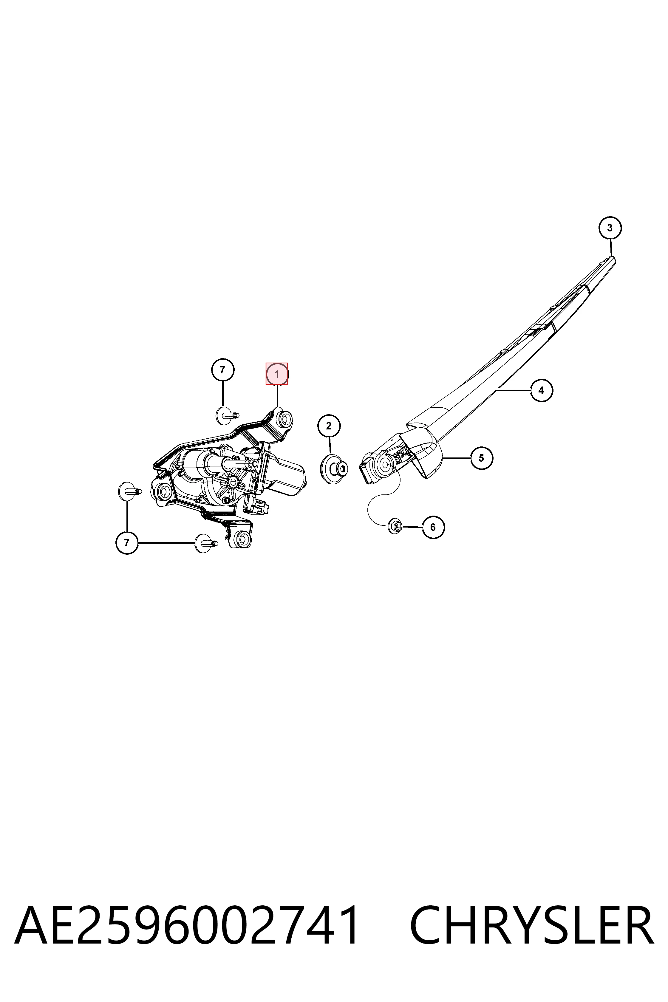 Стеклоочиститель двери задка Jeep Cherokee внедорожник (KL) (2014 - 2023) цена, от 8.93 USD