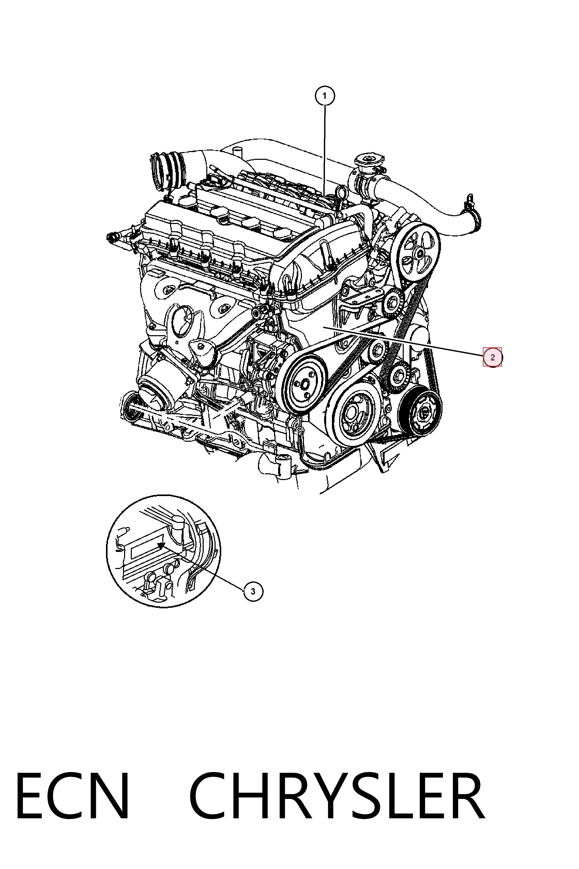 ECN Chrysler Мотор в сборе