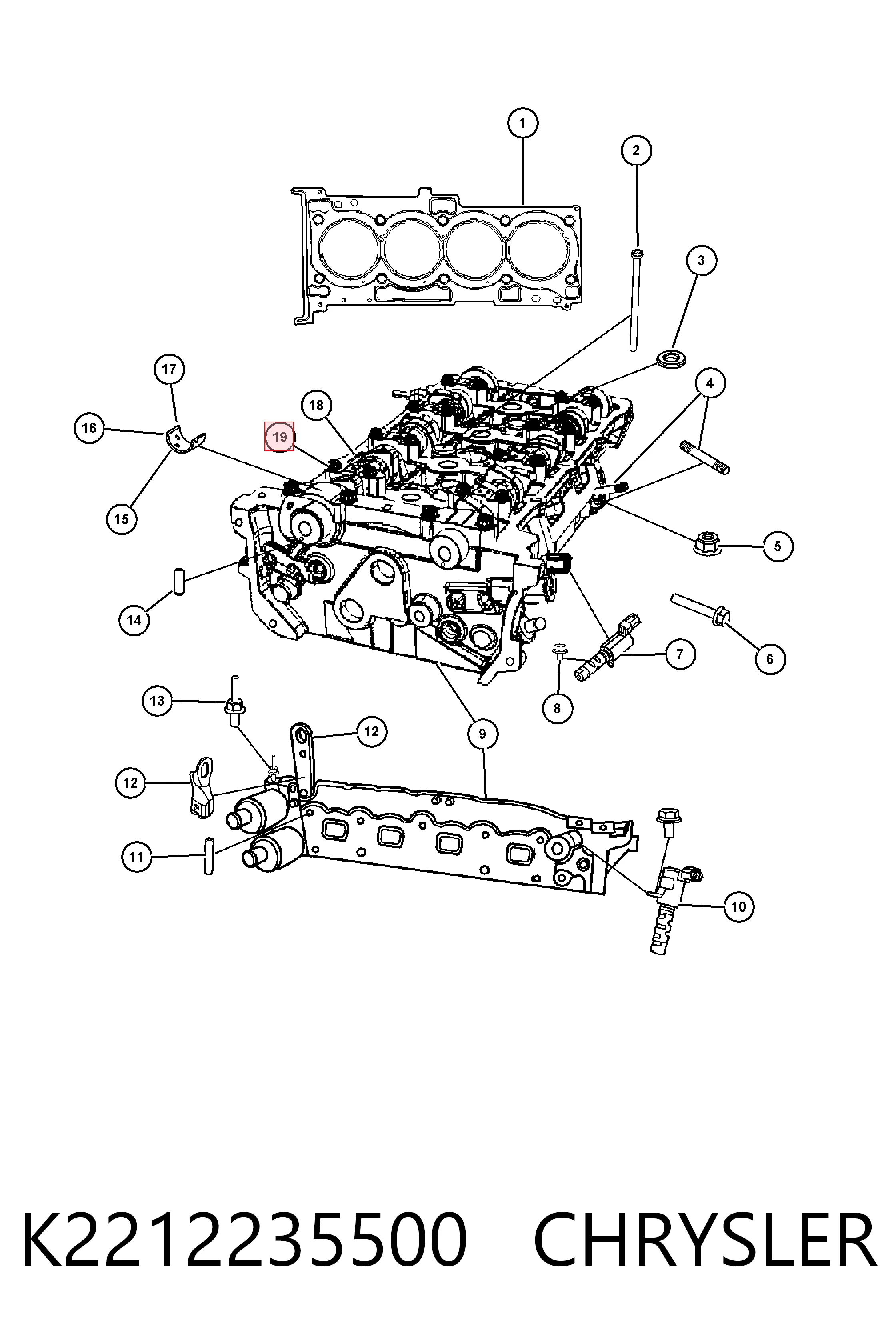 Купить K06509589AA Fiat/Alfa/Lancia 