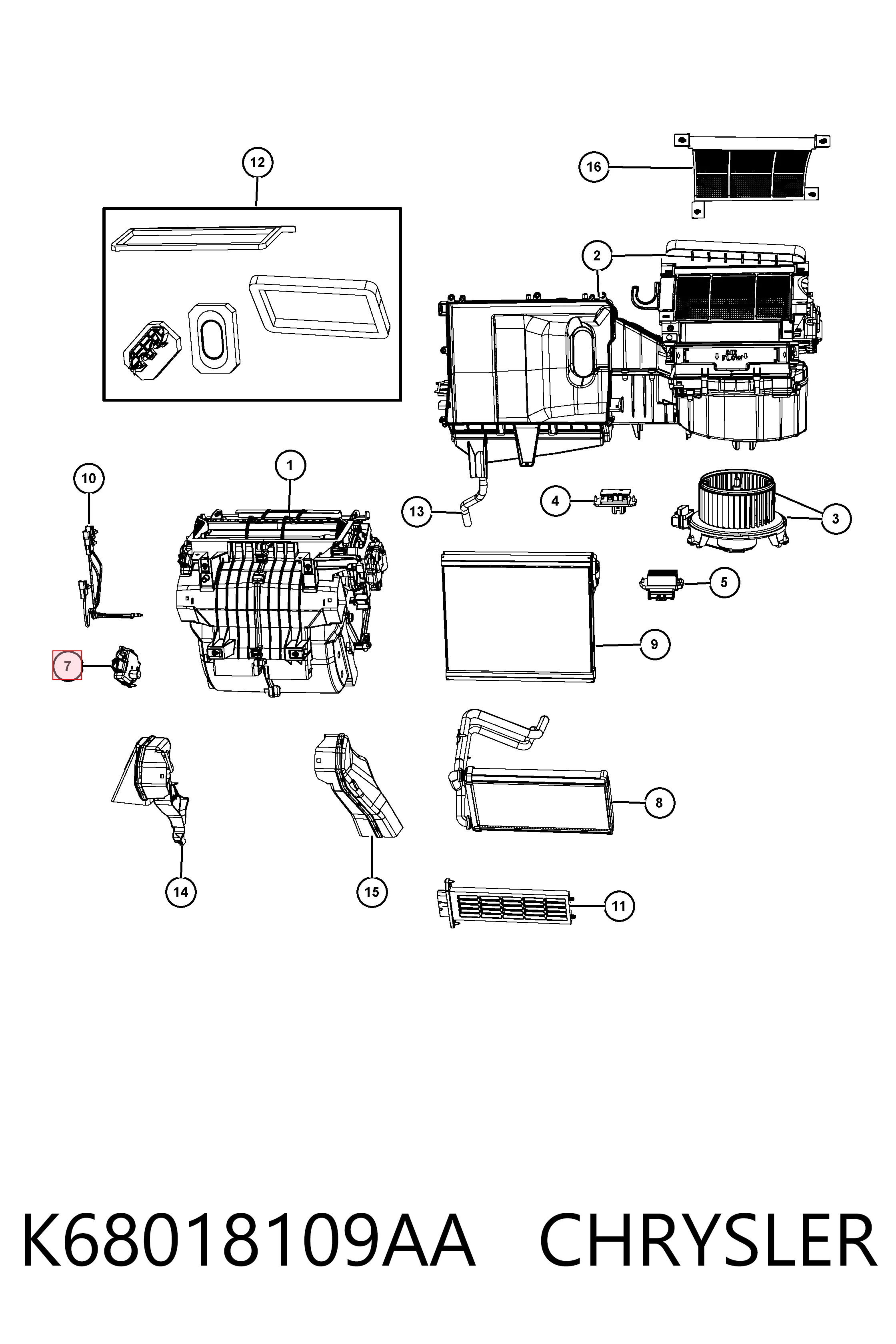 Привод заслонки печки 24D1SN1 Polcar