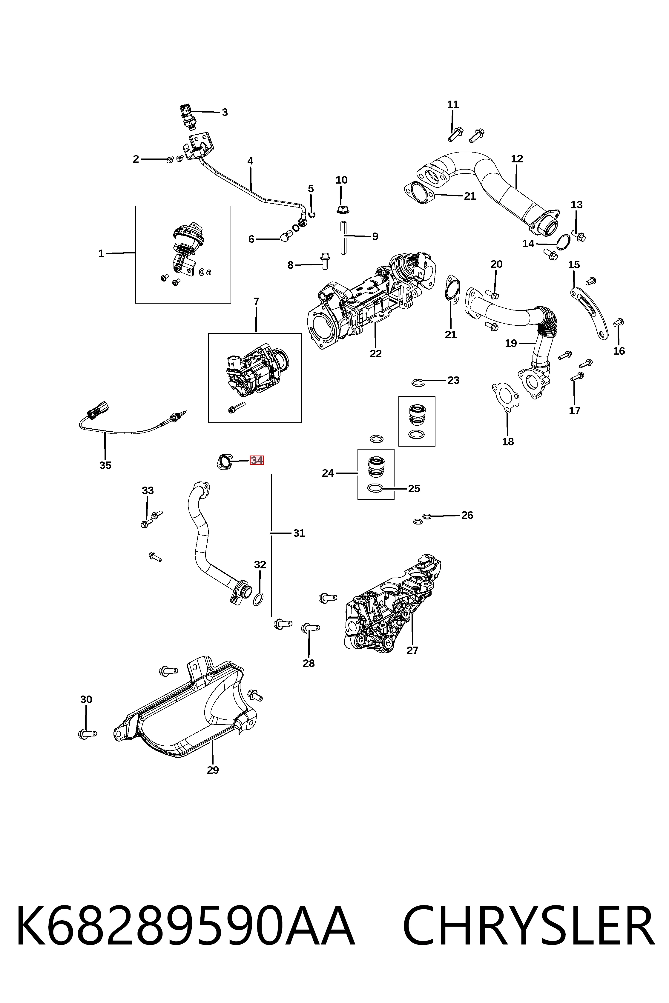  Fiat/Alfa/Lancia K04720450AB цена, от 14.33 USD