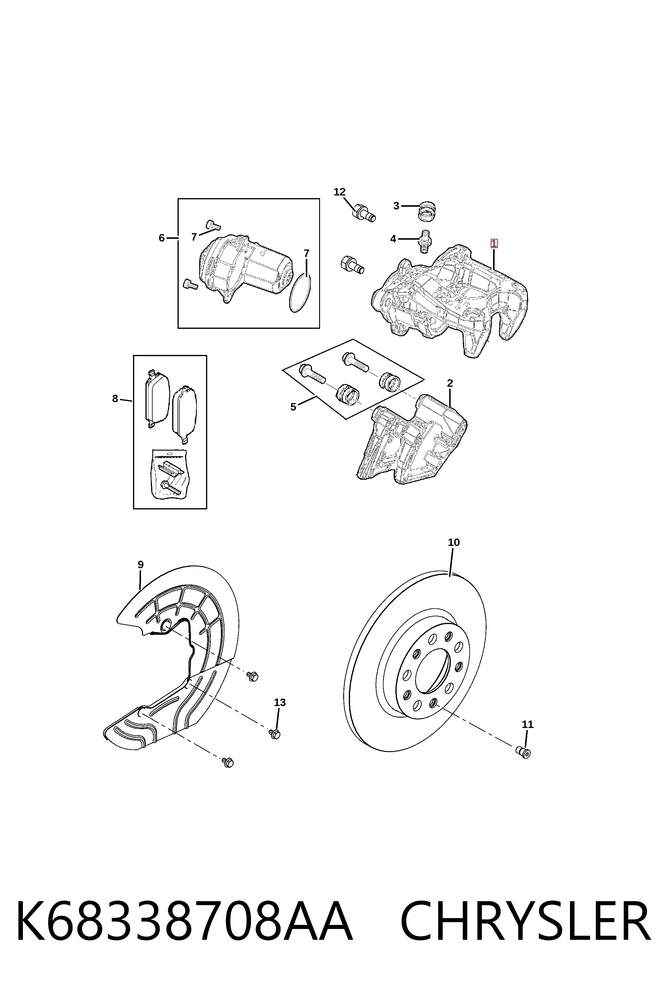 Купить 95524987 Peugeot/Citroen Суппорт задний правый