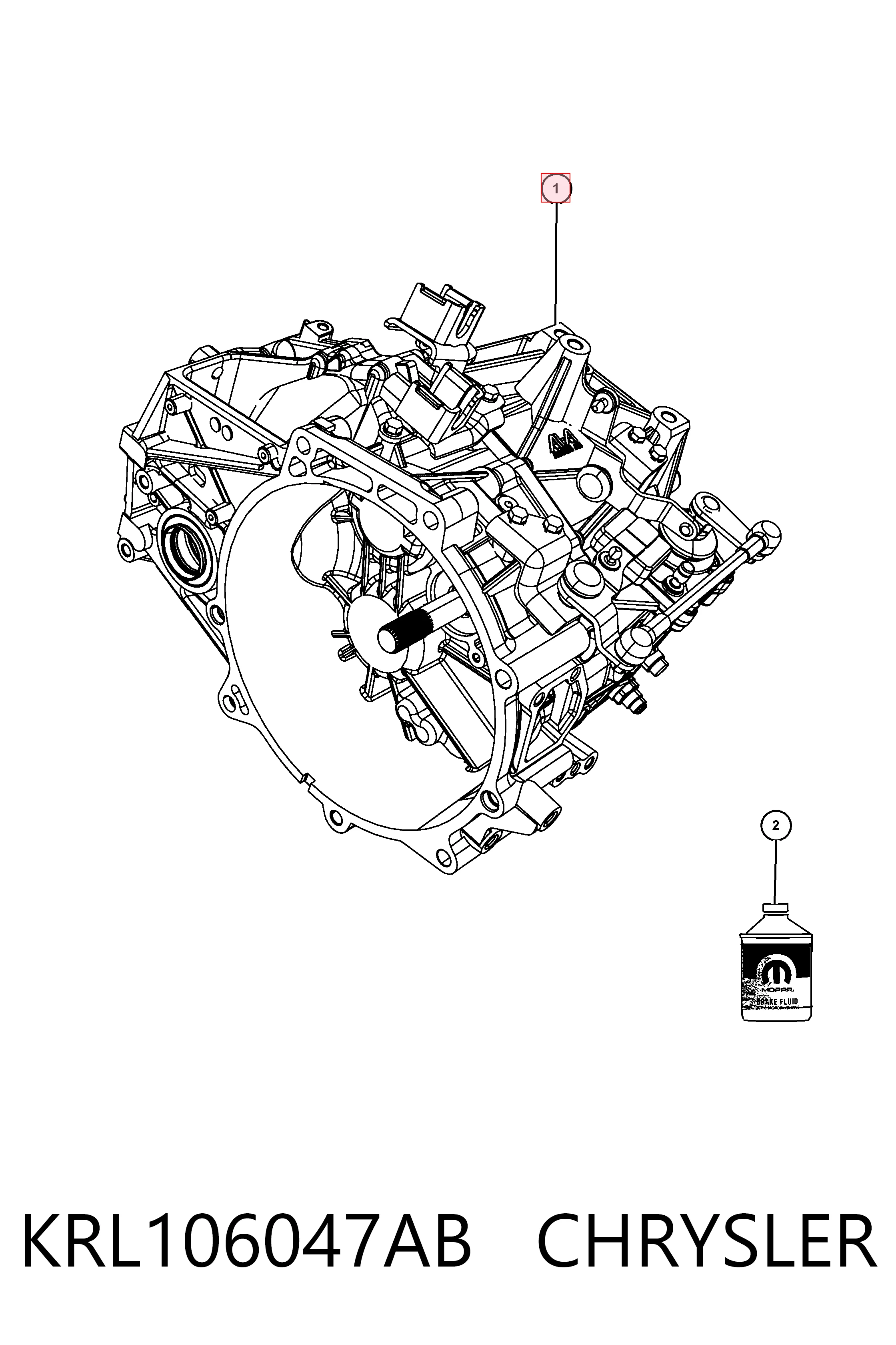 Коробка переключения передач Fiat/Alfa/Lancia K05106047AB цена, от 908.35 USD