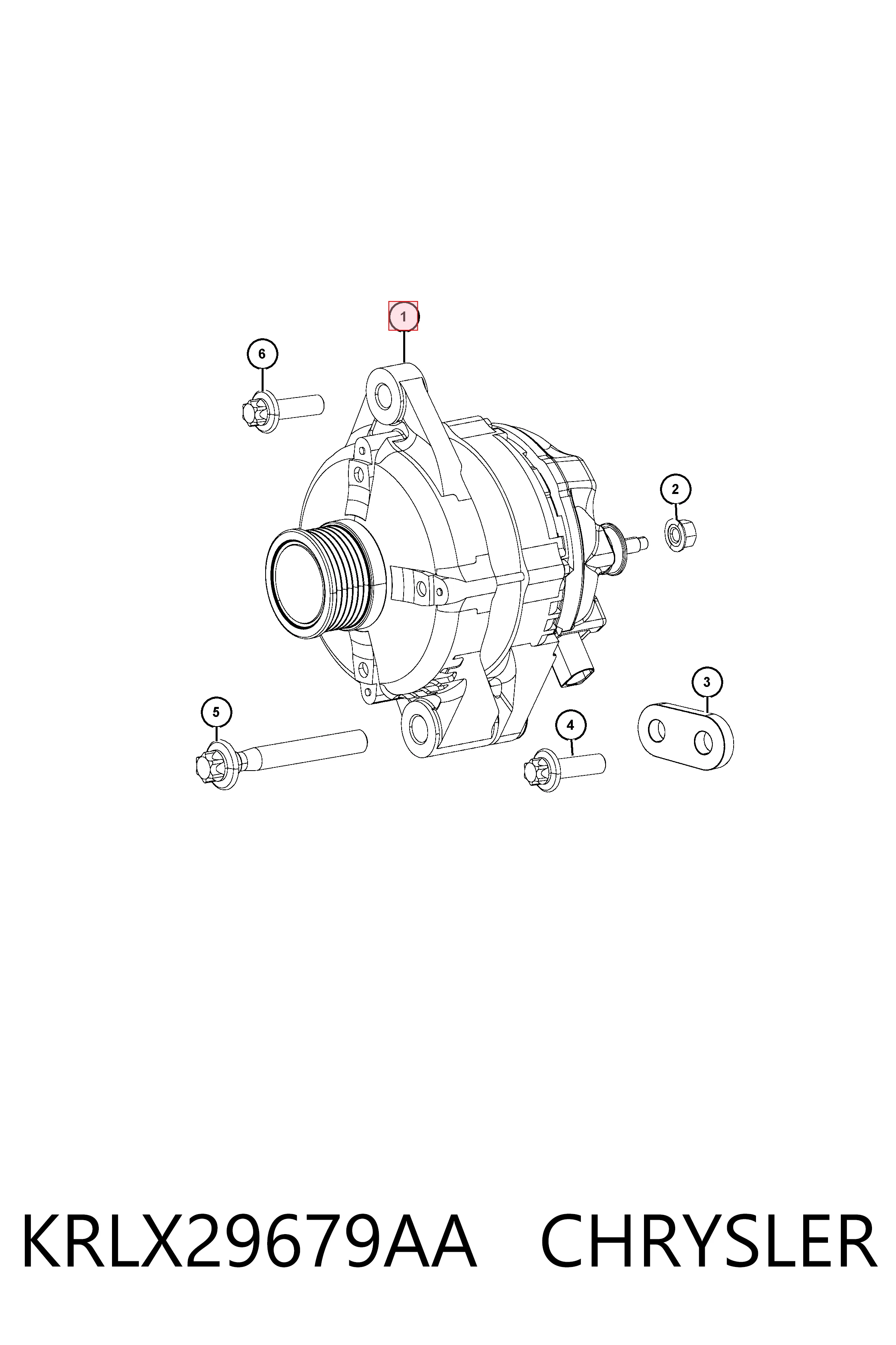 K56029679AA Fiat/Alfa/Lancia Генератор автомобильный