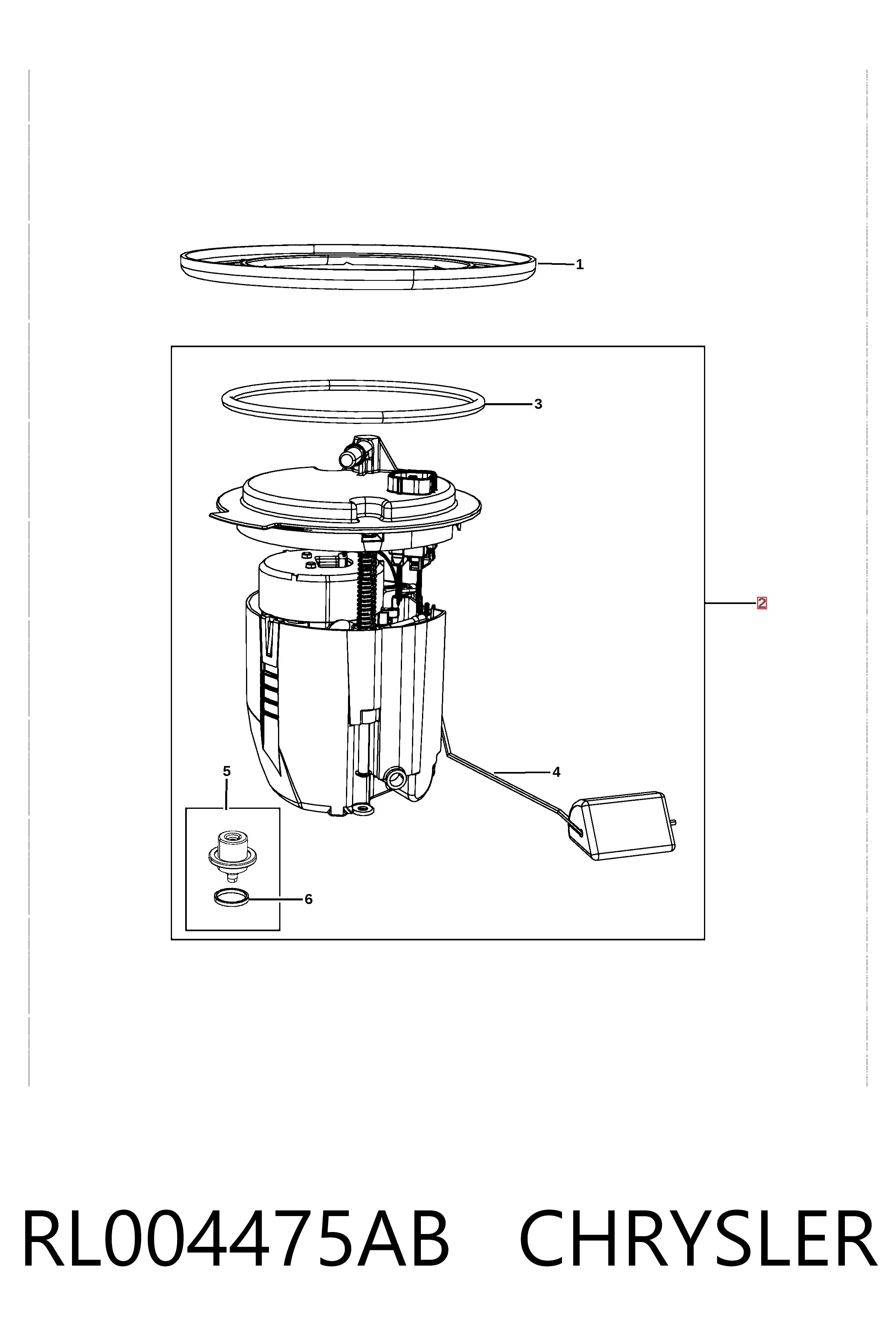 RL004475AB Chrysler Электробензонасос