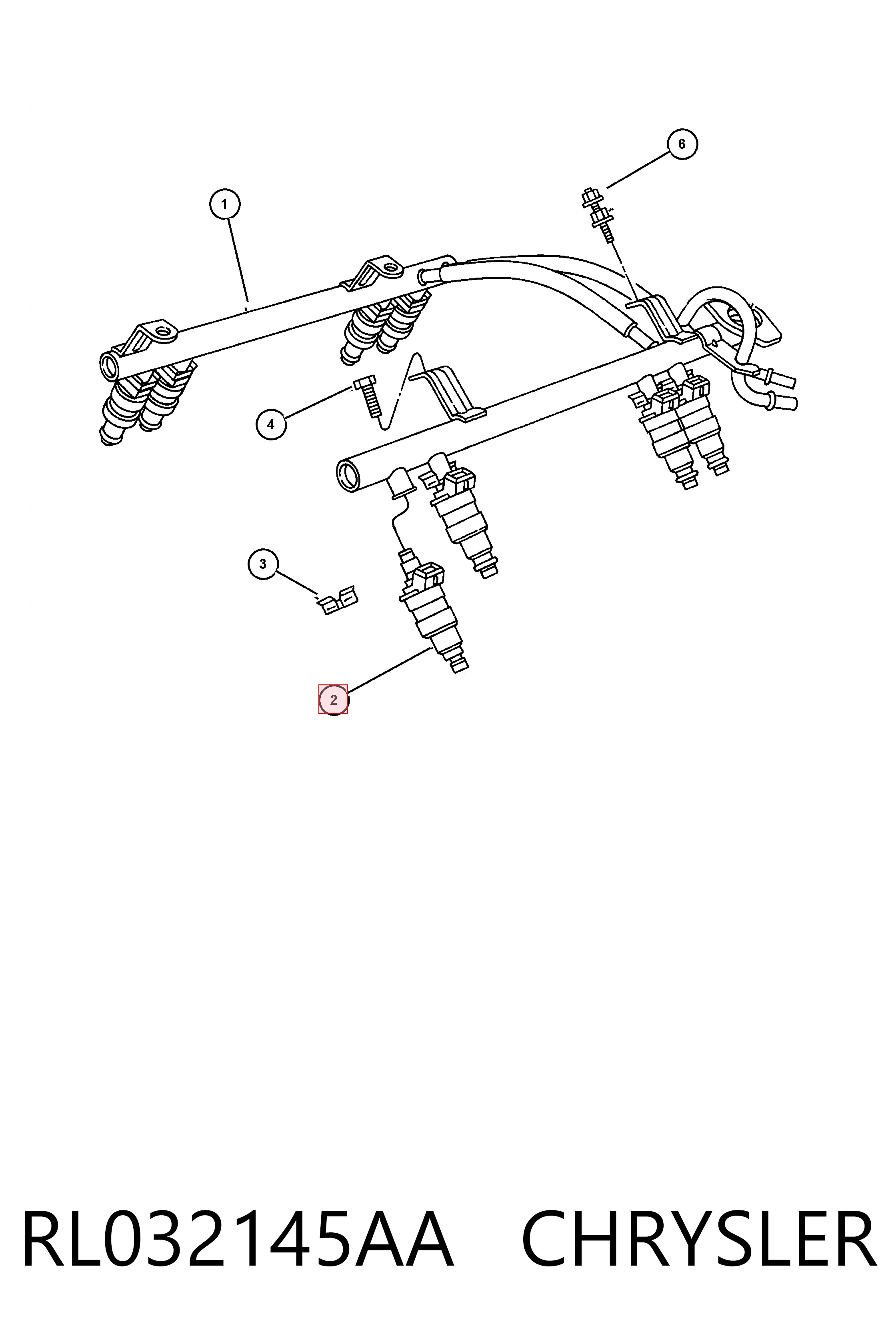 Форсунка инжектора Fiat/Alfa/Lancia K53032145AA цена, от 52.20 USD