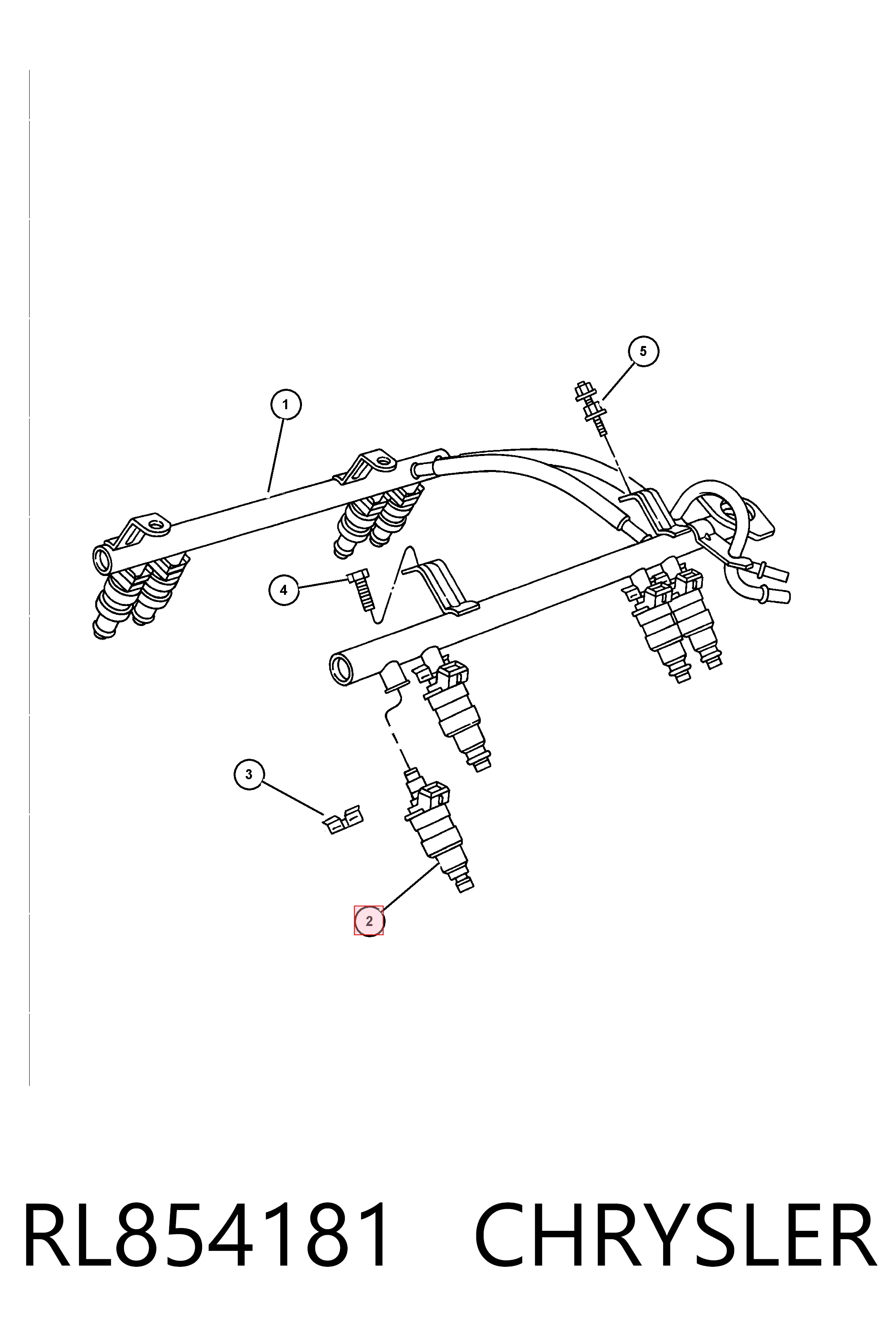 RL854181 Chrysler Топливные форсунки