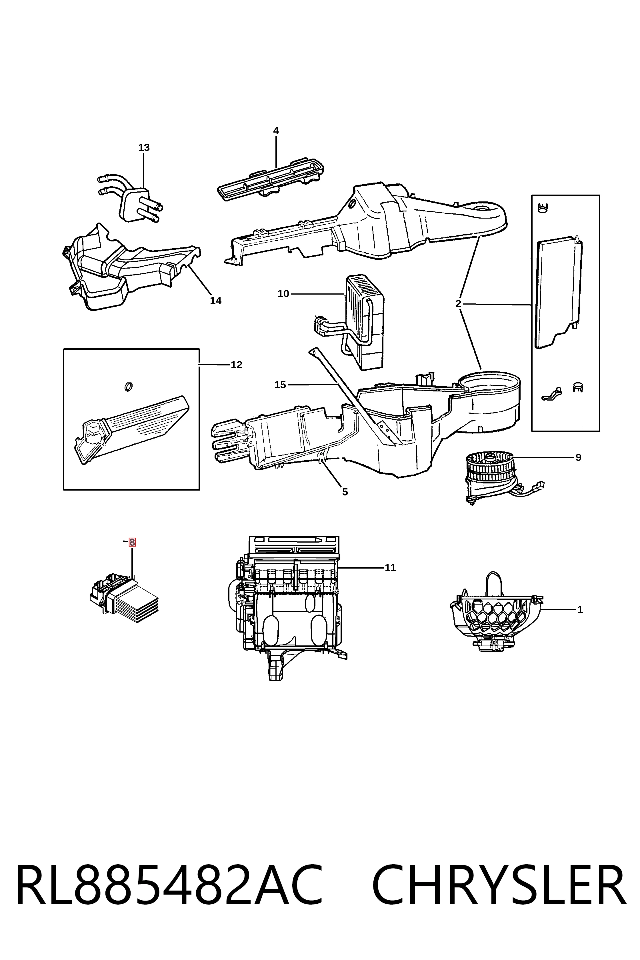 RL885482AC Chrysler Реле печки