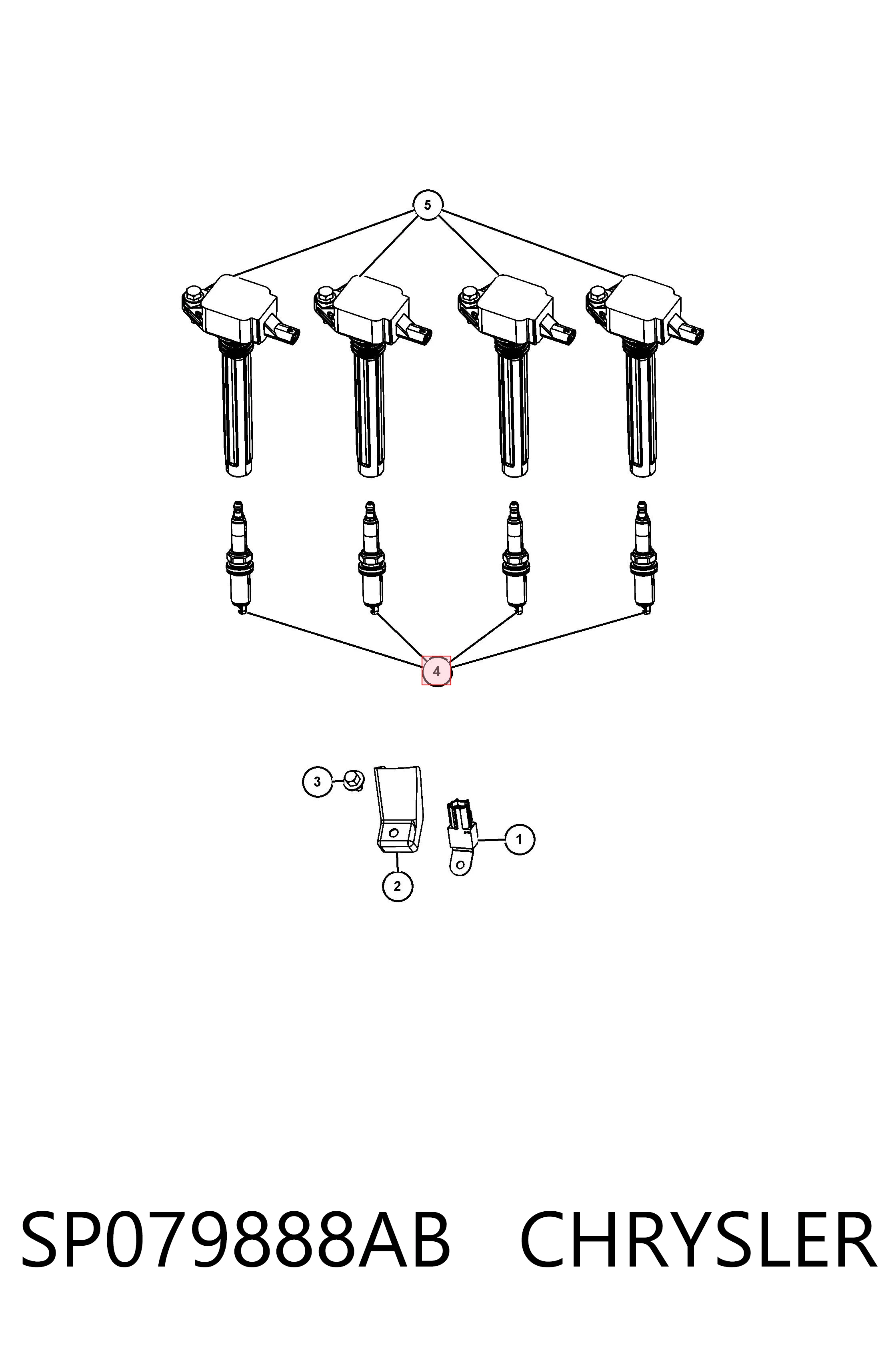 Свеча Fiat/Alfa/Lancia KSP148183AC