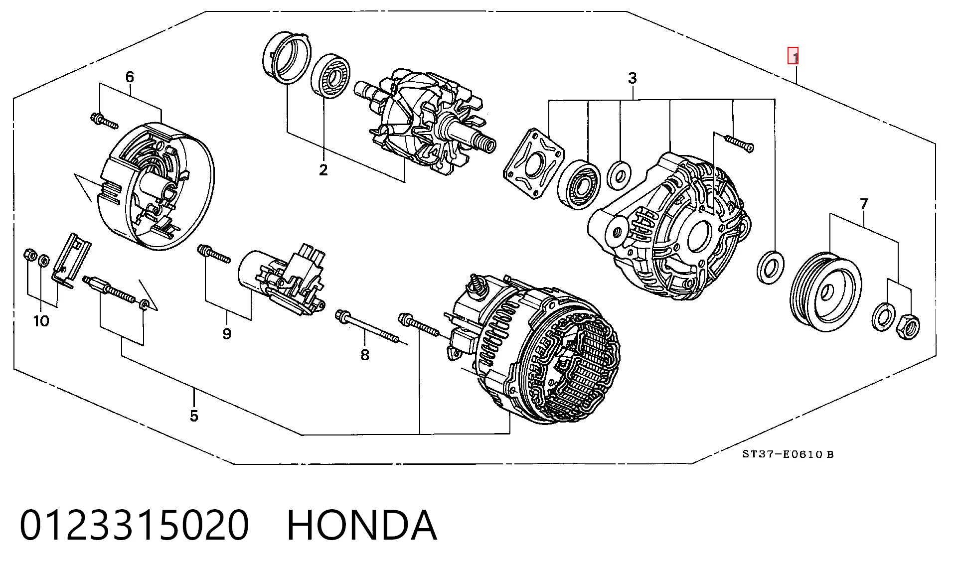 Автомобильный генератор Jurid/Bendix JA1405IR цена, от 146.74 USD