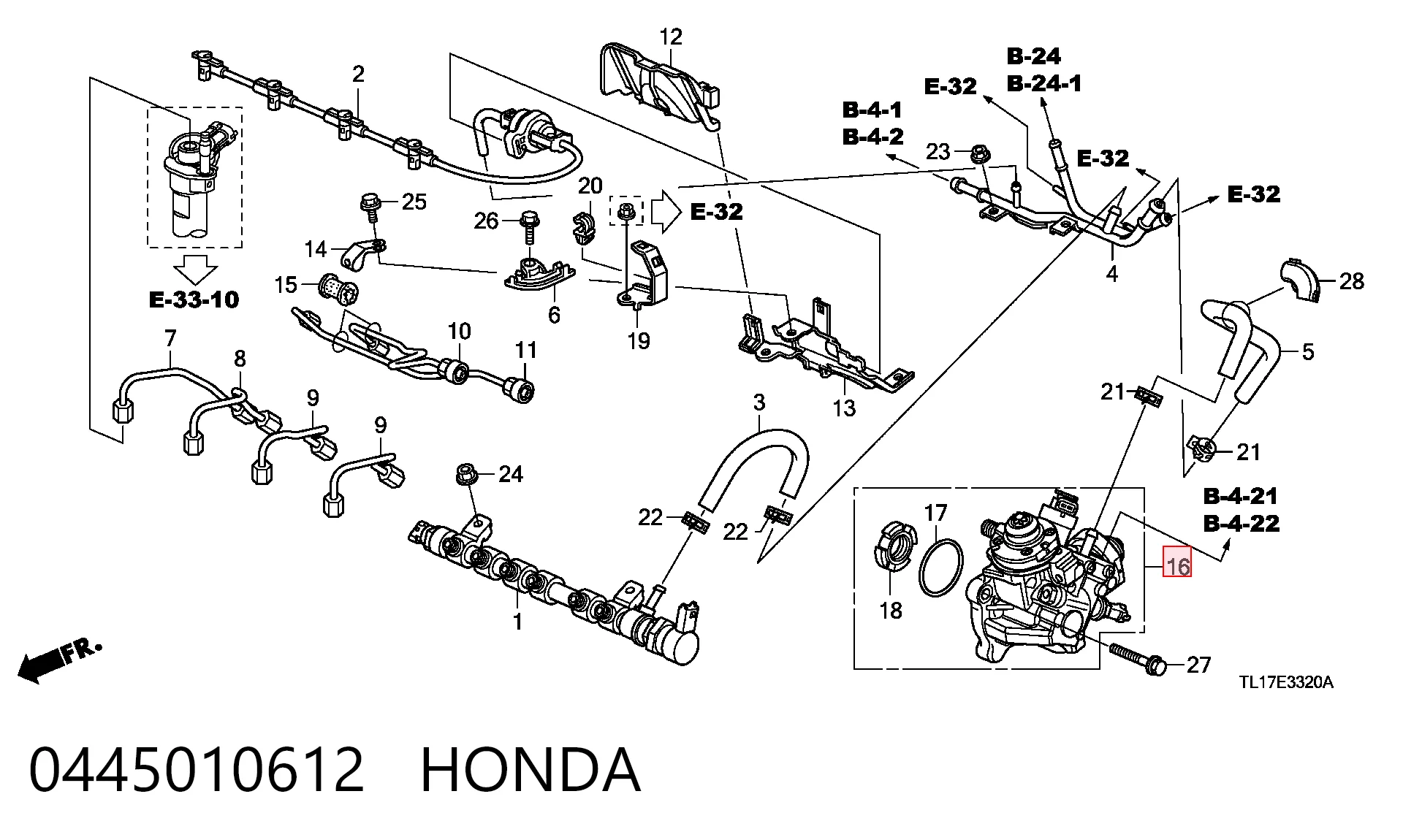 445010612 Bosch Насос топливный высокого давления (ТНВД)