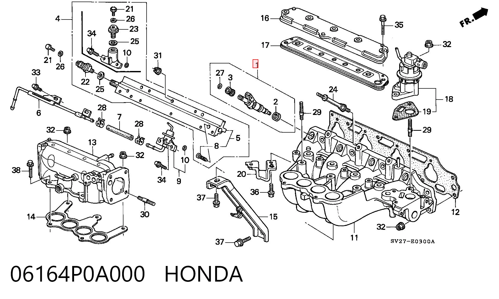 Топливные форсунки на Honda Shuttle I RA1, RA5
