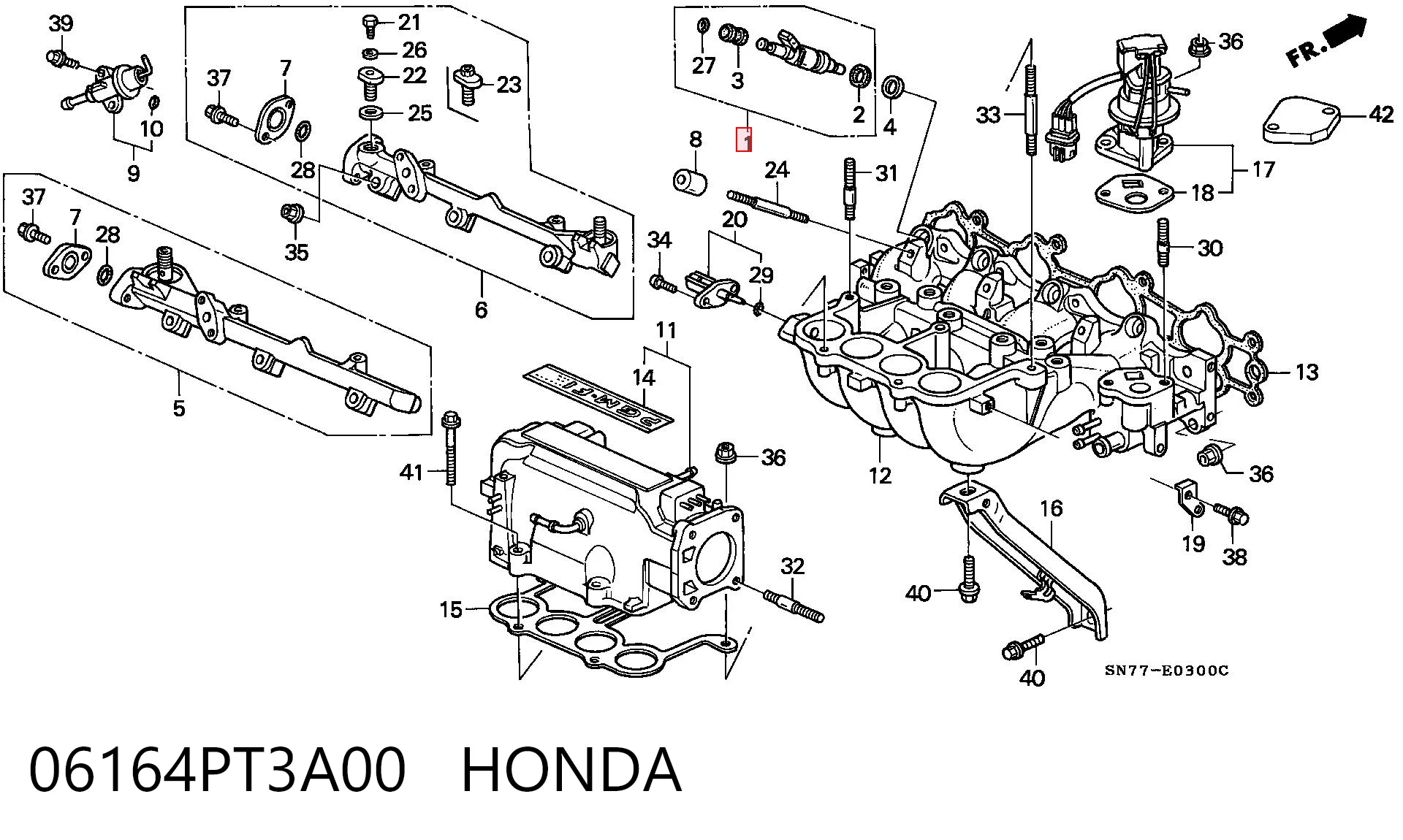 Форсунка инжектора Honda Shuttle I минивэн (RA1, RA5) (1994 - 1999) цена, от 14.17 USD