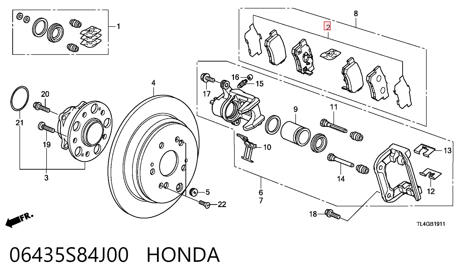 06435S84J00 Honda 