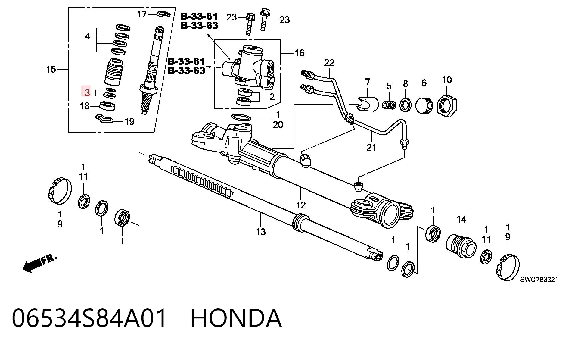 РМК рулеовго механизма Acura MDX I внедорожник (YD1) (2001 - 2006) цена, от 4.01 USD