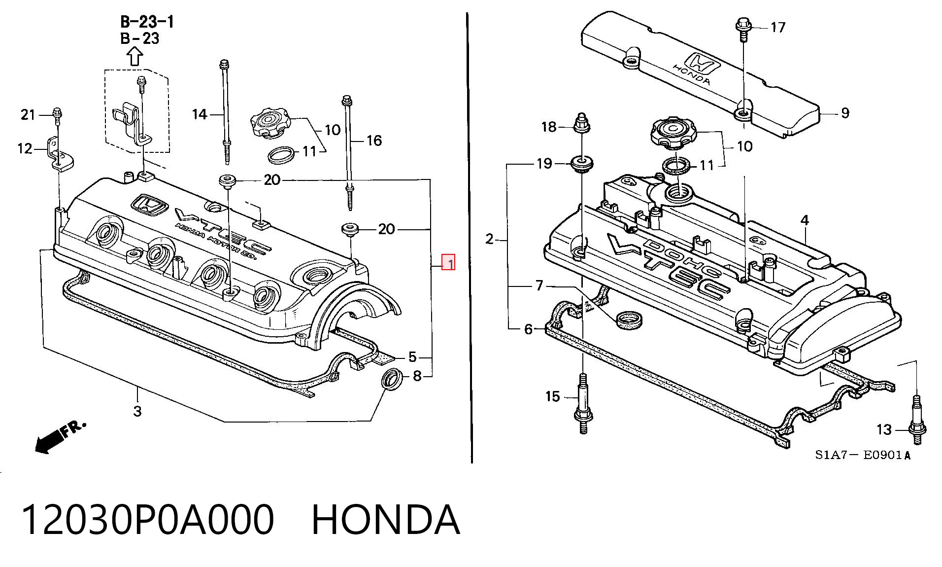 12030P0A000 Honda Прокладка крышки двигателя комплект