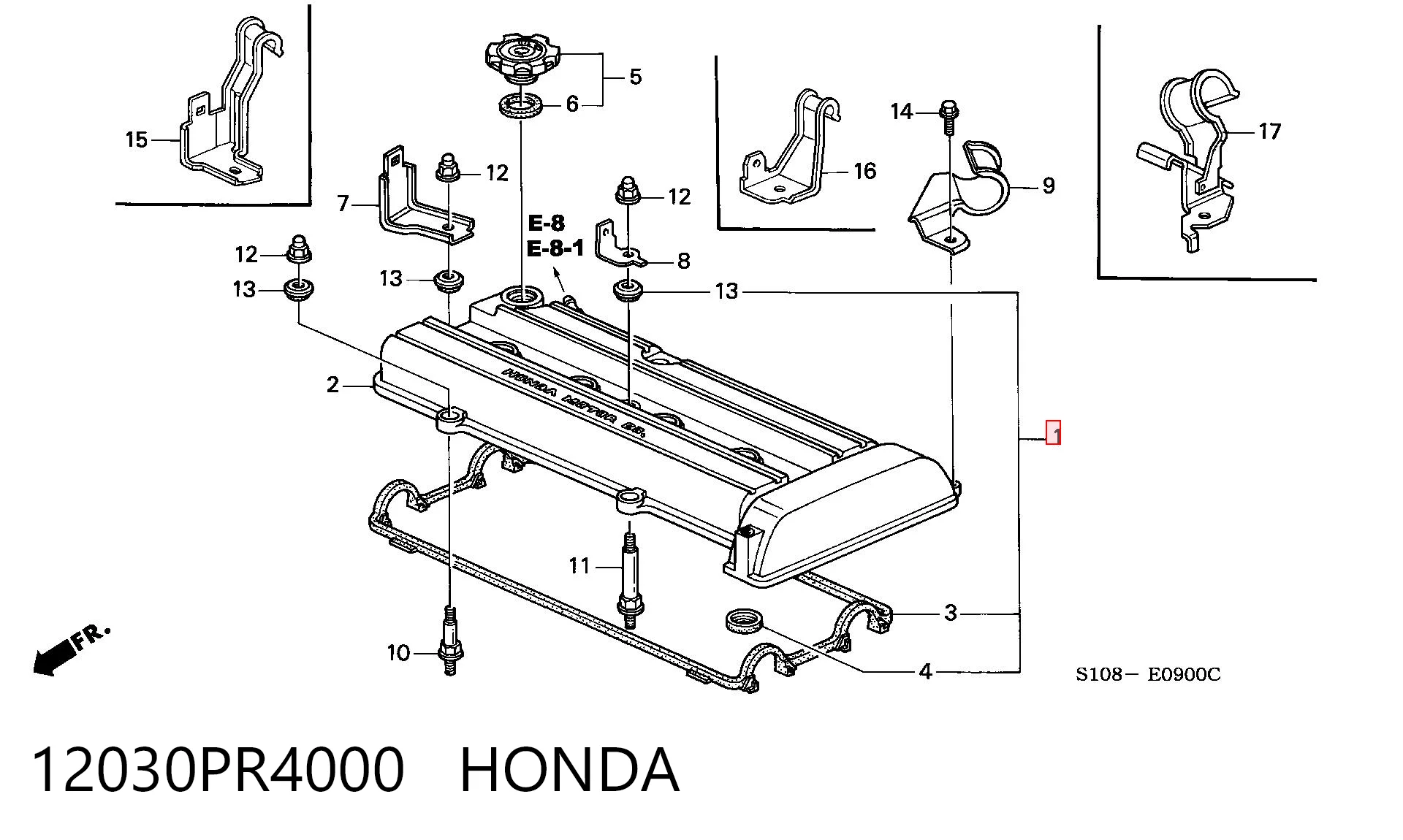 12030PR4000 Honda Прокладка крышки клапана