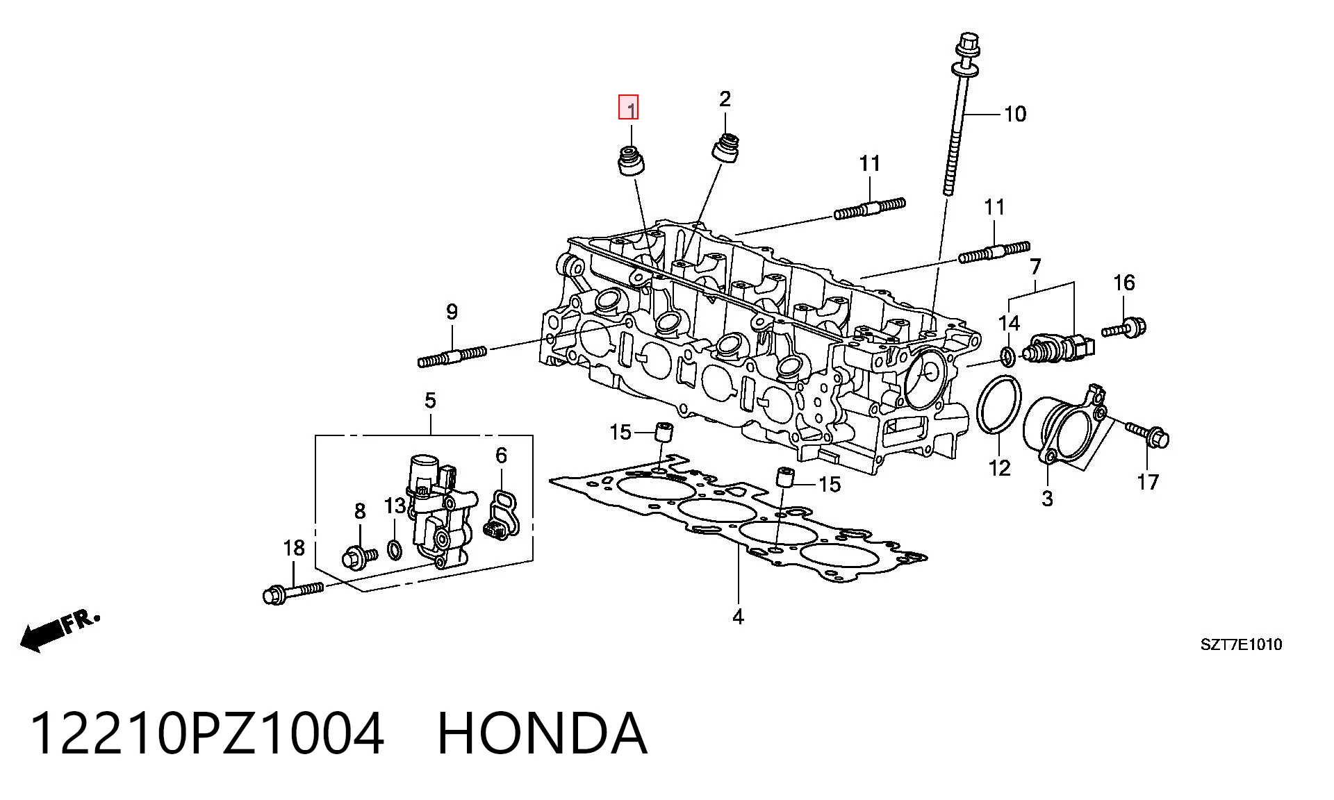 VSS504 NIPPON MOTORS Сальник клапана (маслосъёмный) впускного
