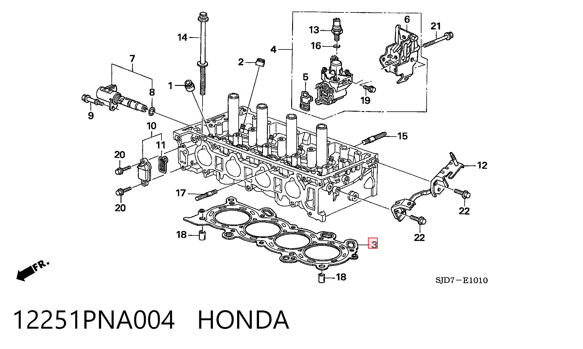  Прокладка ГБЦ Honda Civic 8