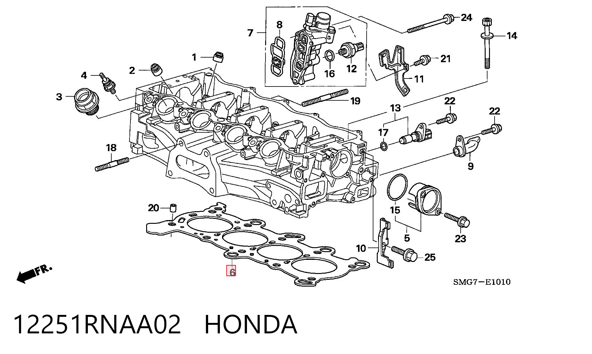 Прокладка ГБЦ NIPPON MOTORS 12251RNA004 цена, от 30.22 USD