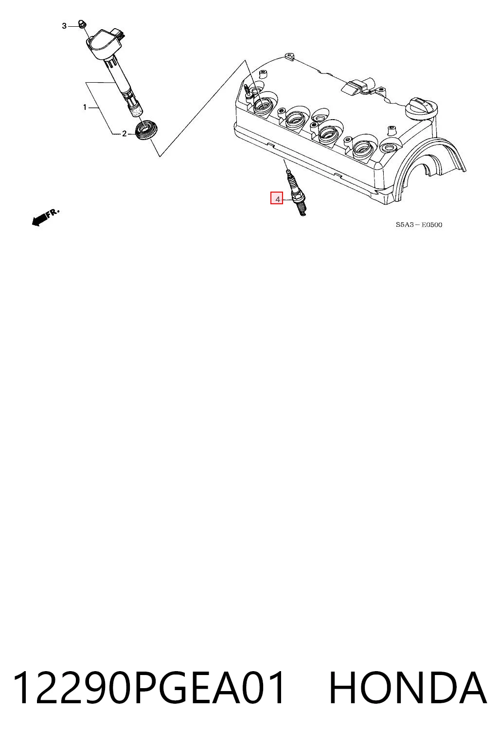 12290PGEA01 Honda Свечи зажигания
