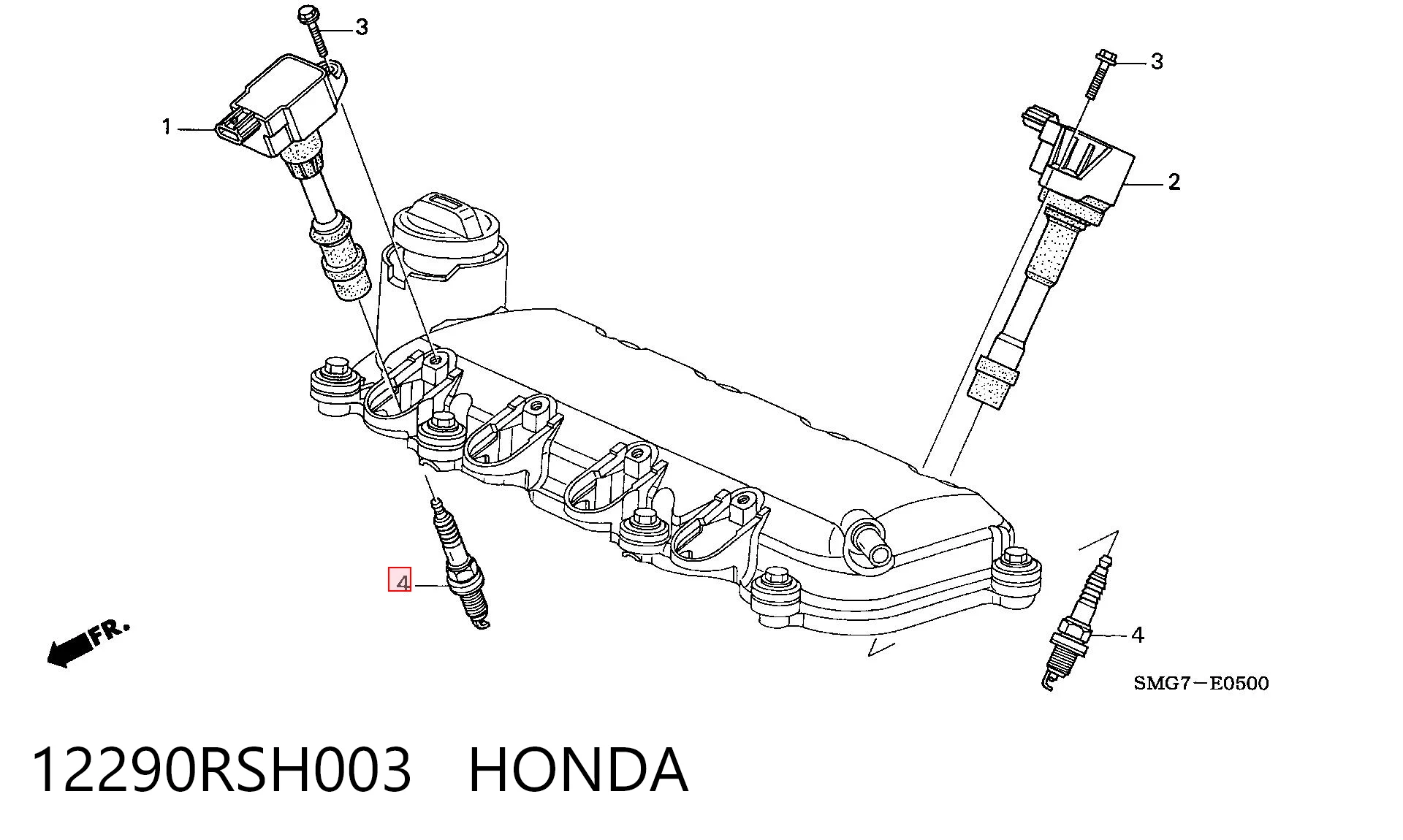 12290RSH003 Honda Свечи зажигания