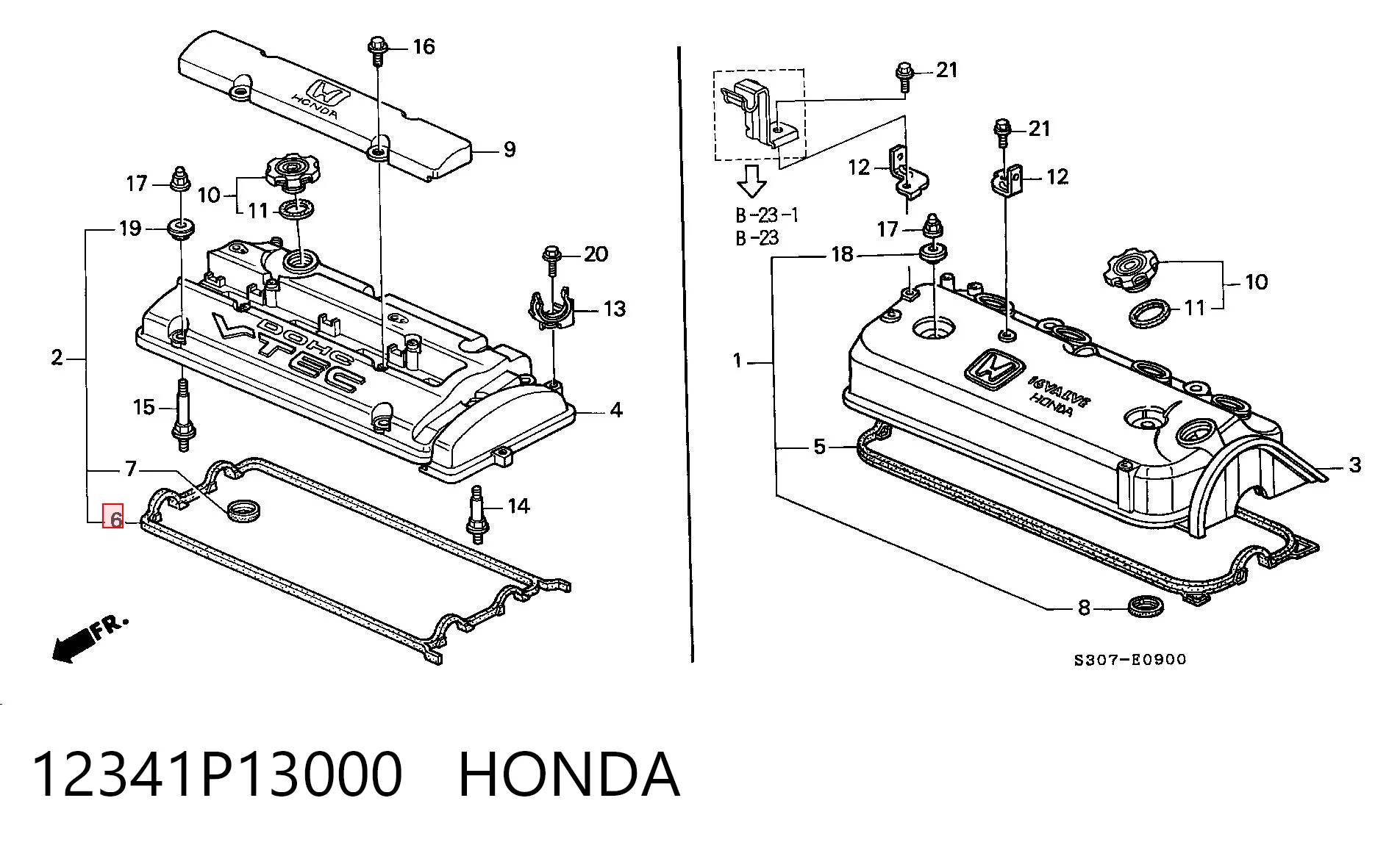 Прокладка крышки двигателя Honda Accord VI седан (CG) (1998 - 2003) цена, от 7.66 USD