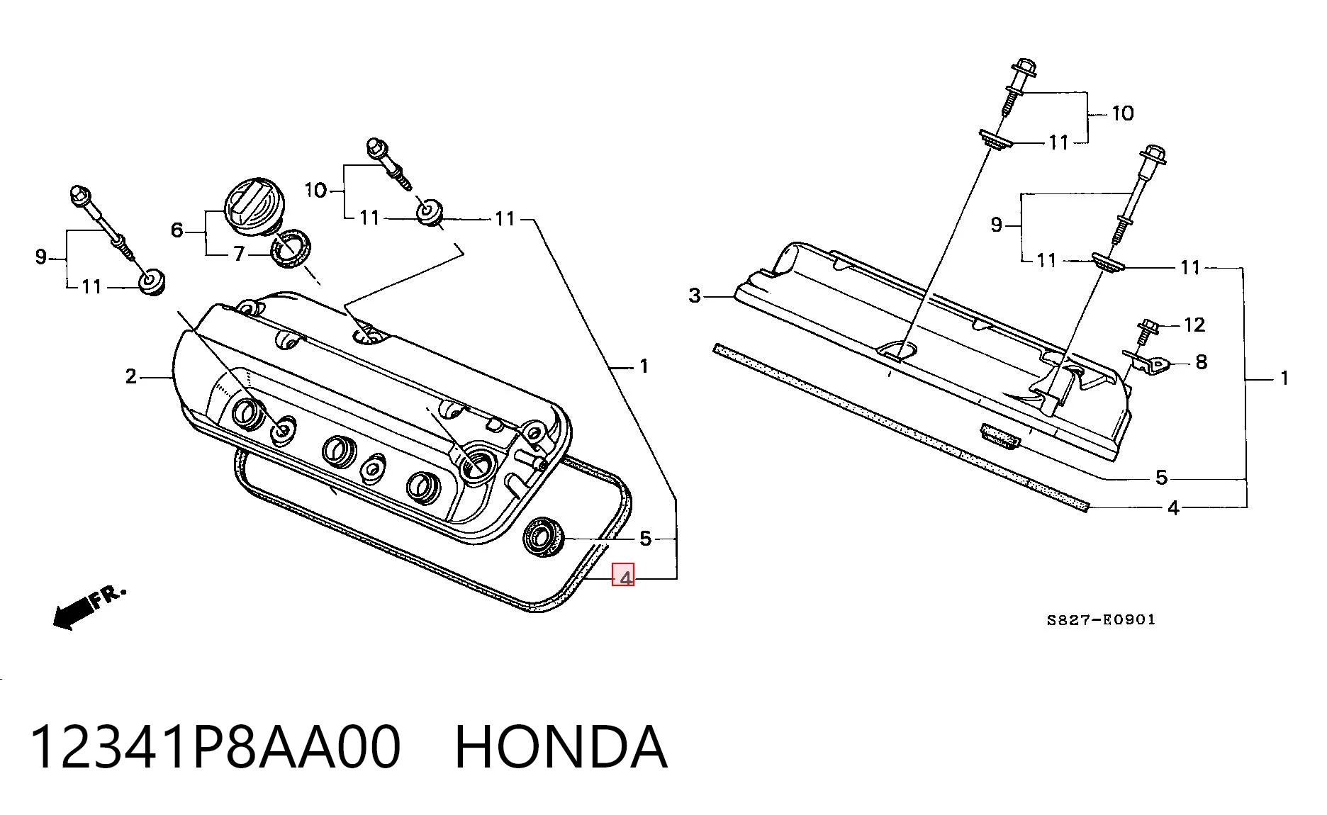 Купить N44031 Japan Cars Прокладка клапанной крышки двигателя