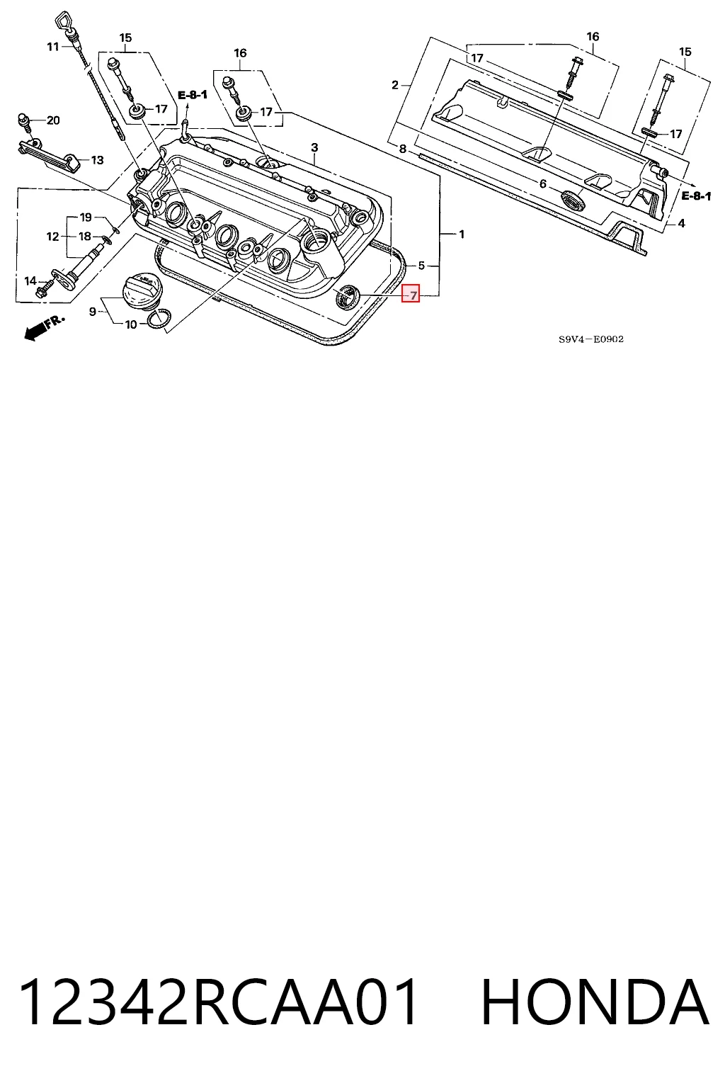 Прокладка свечного колодца 9004480571 Daihatsu