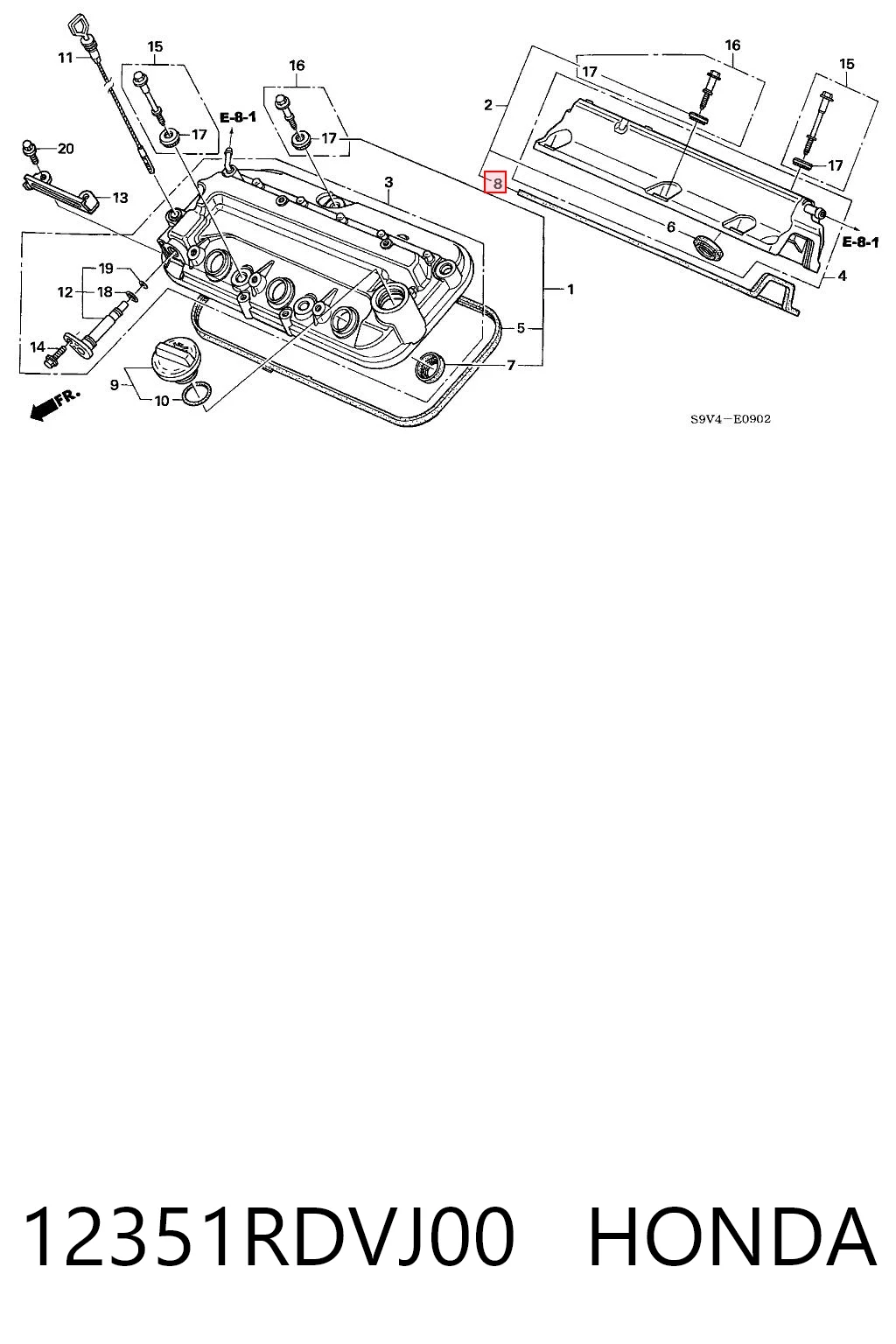 12351RDVJ00 Honda 