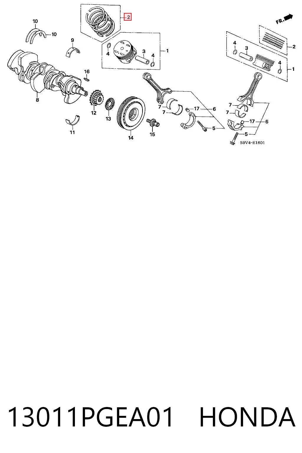 13011PGEA01 Honda 