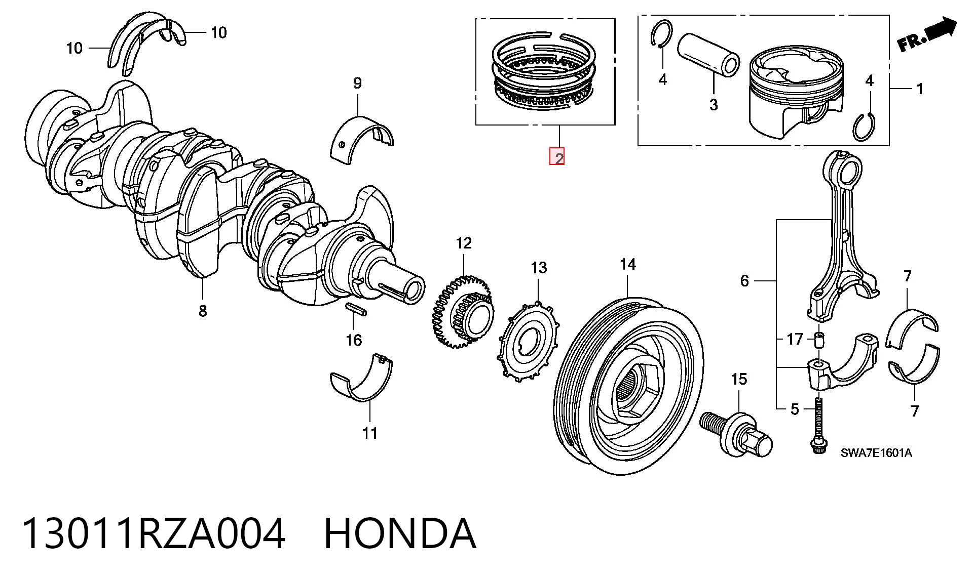 13011RZA004 Honda 