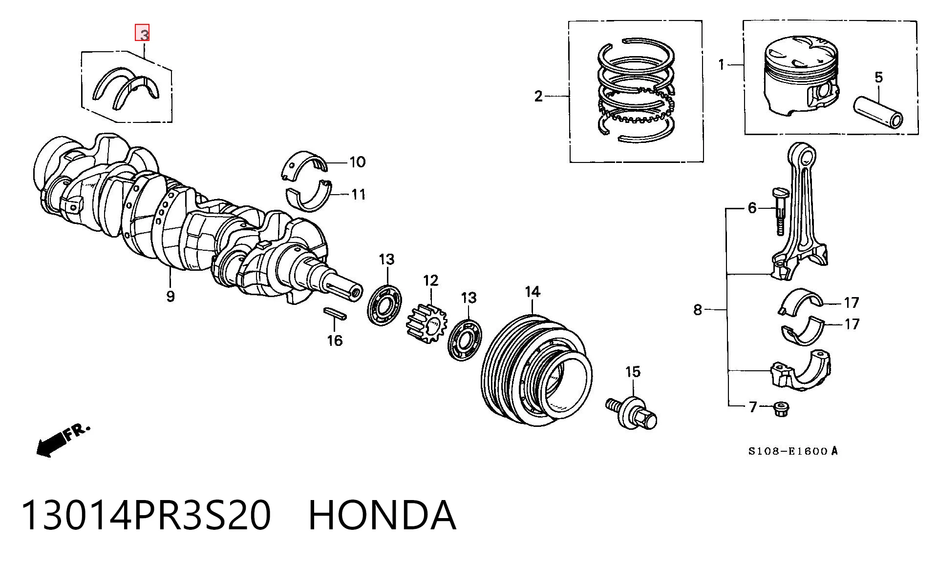 13014PR3S20 Honda