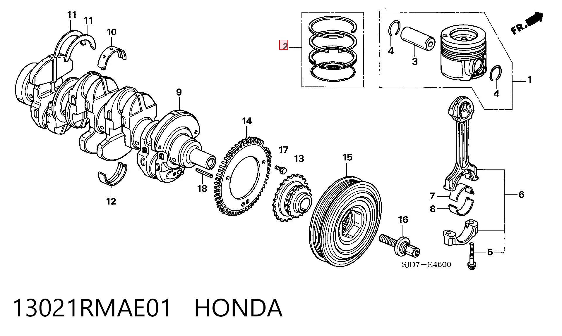 13021RMAE01 Honda