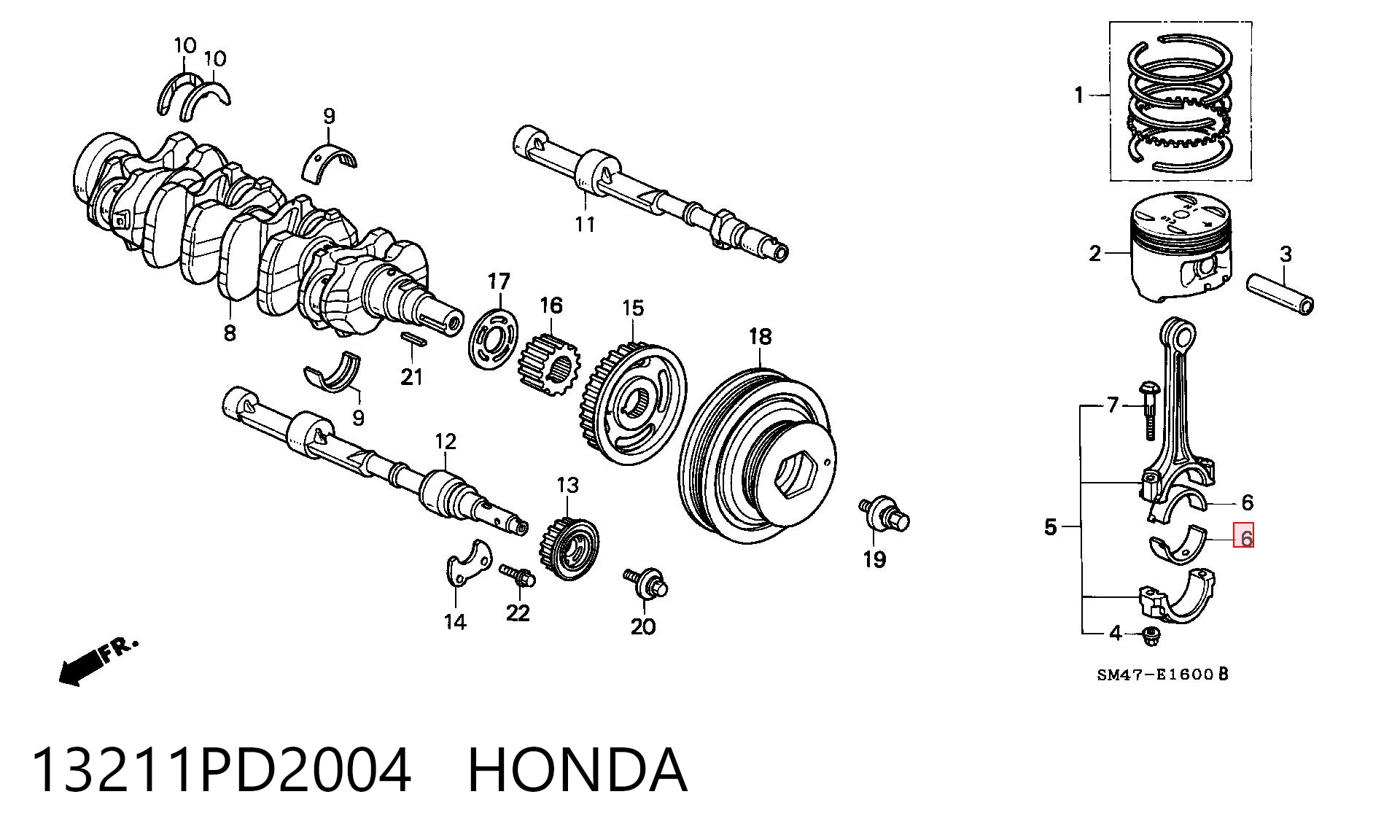 13211PD2004 Honda