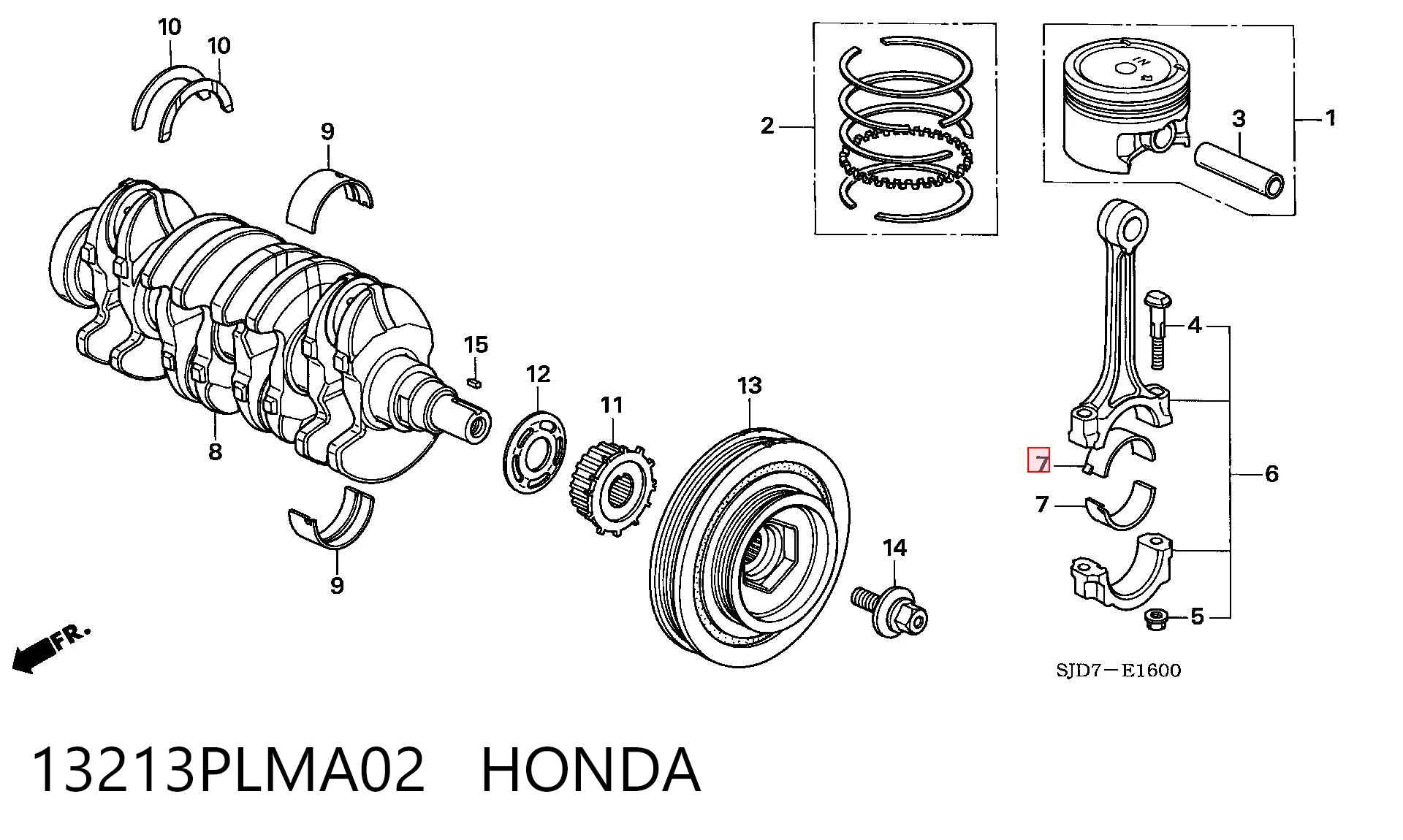 13213PLMA02 Honda 