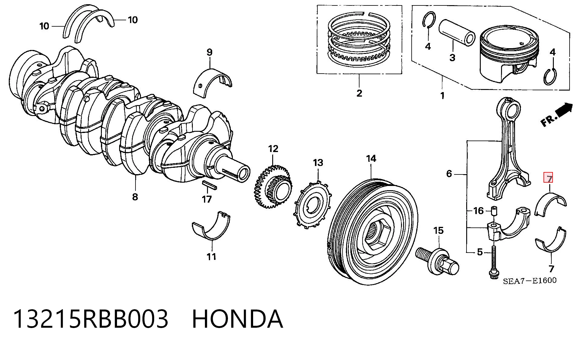 13215RBB003 Honda 