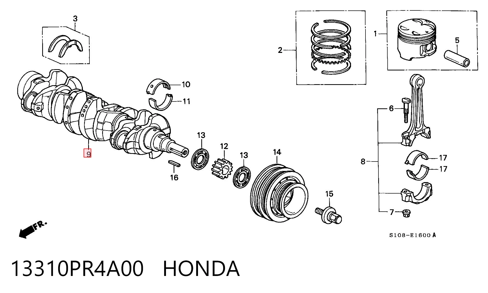 13310PR4A00 Honda
