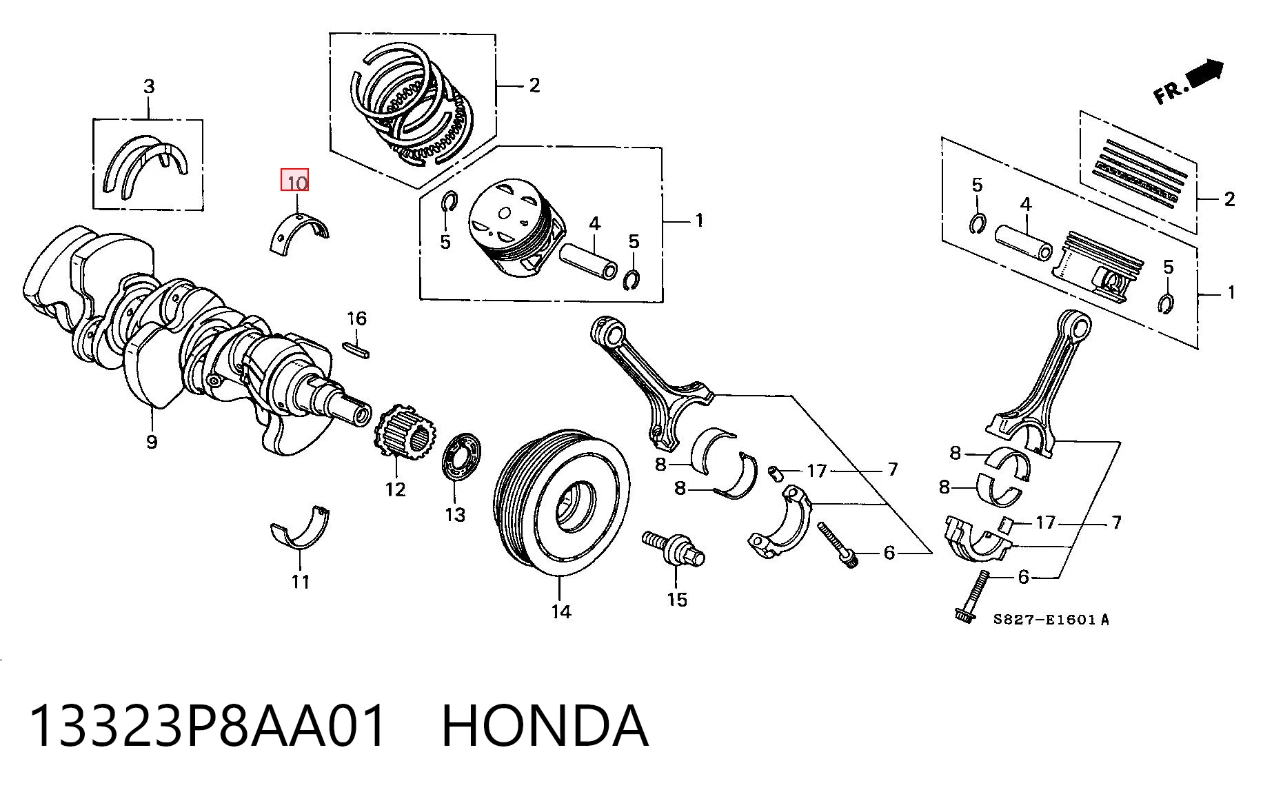 13323P8AA01 Honda 