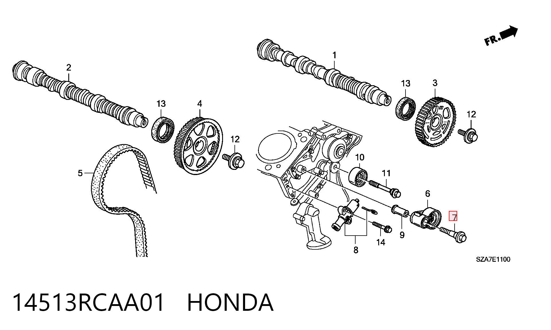 14513RCAA01 Honda 