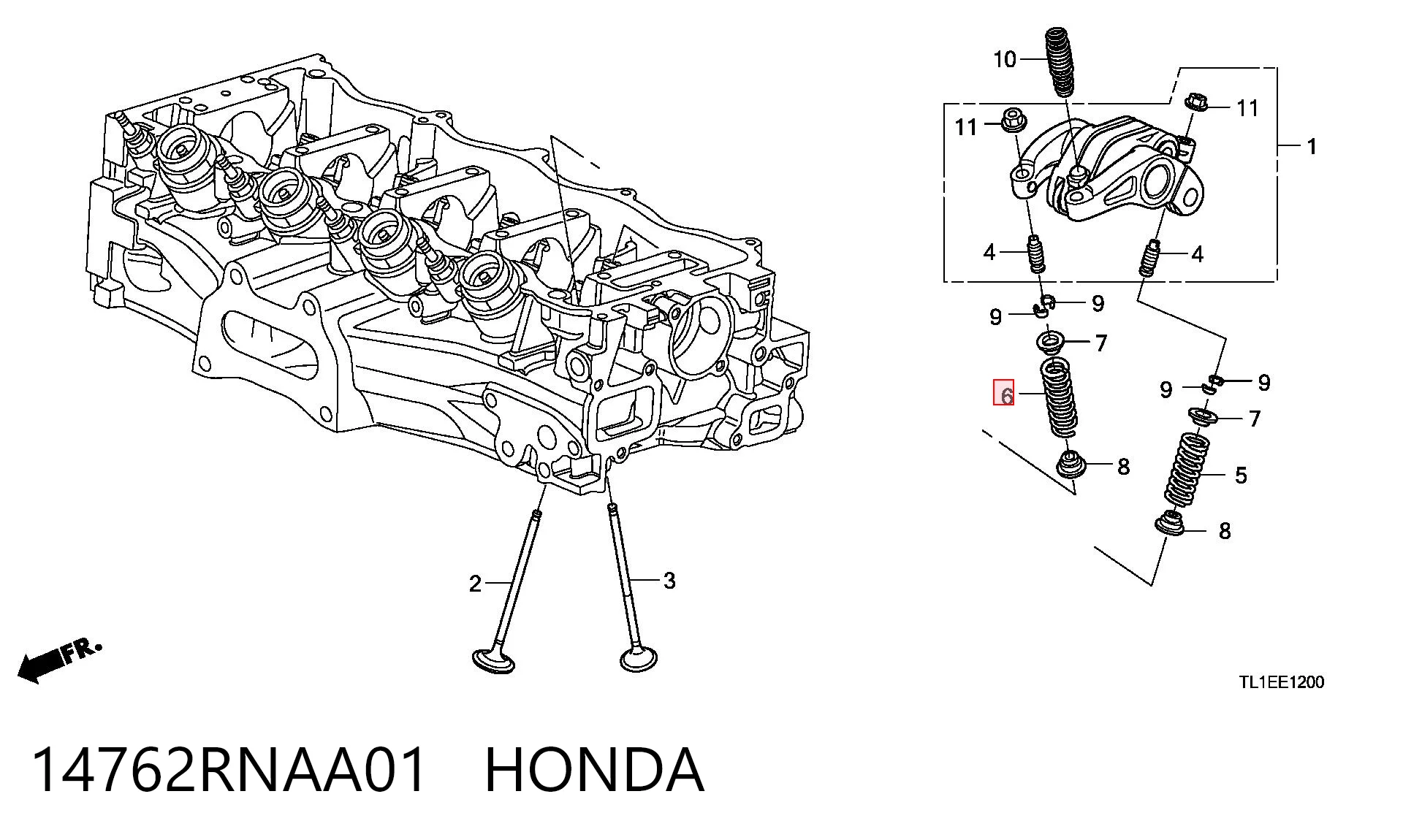 14762RNAA01 Honda 
