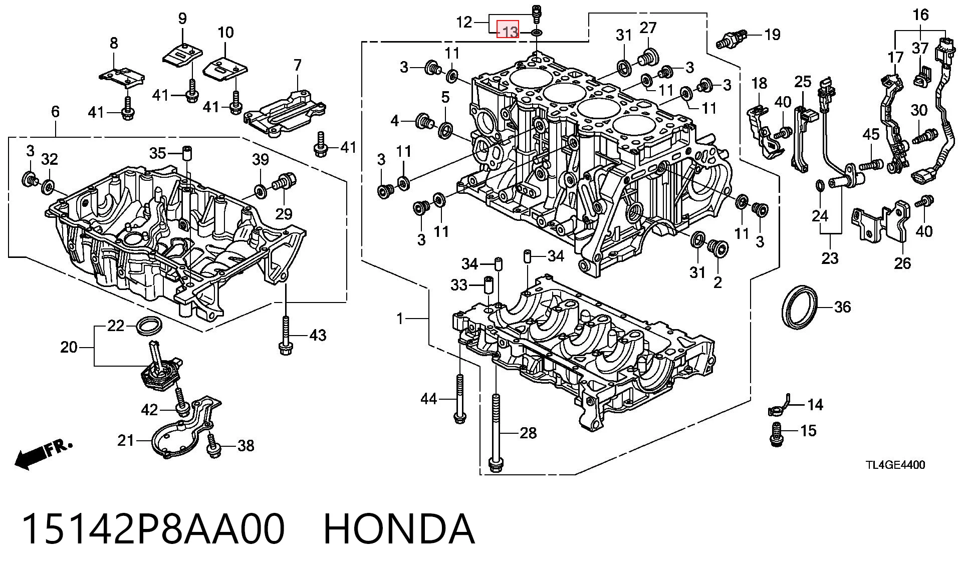 15142P8AA00 Honda  Прокладка впускного коллектора